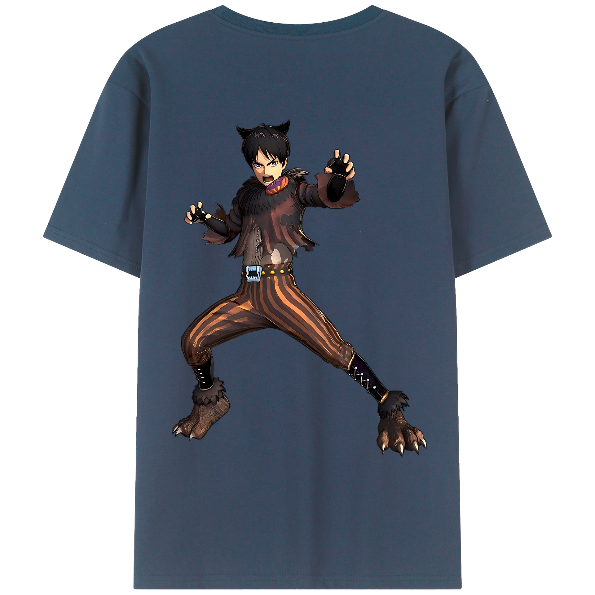 （画像用） 進撃の巨人 エレン･イェーガー Attack on Titan Eren Jäger レディース半袖Tシャツ(バックプリント)