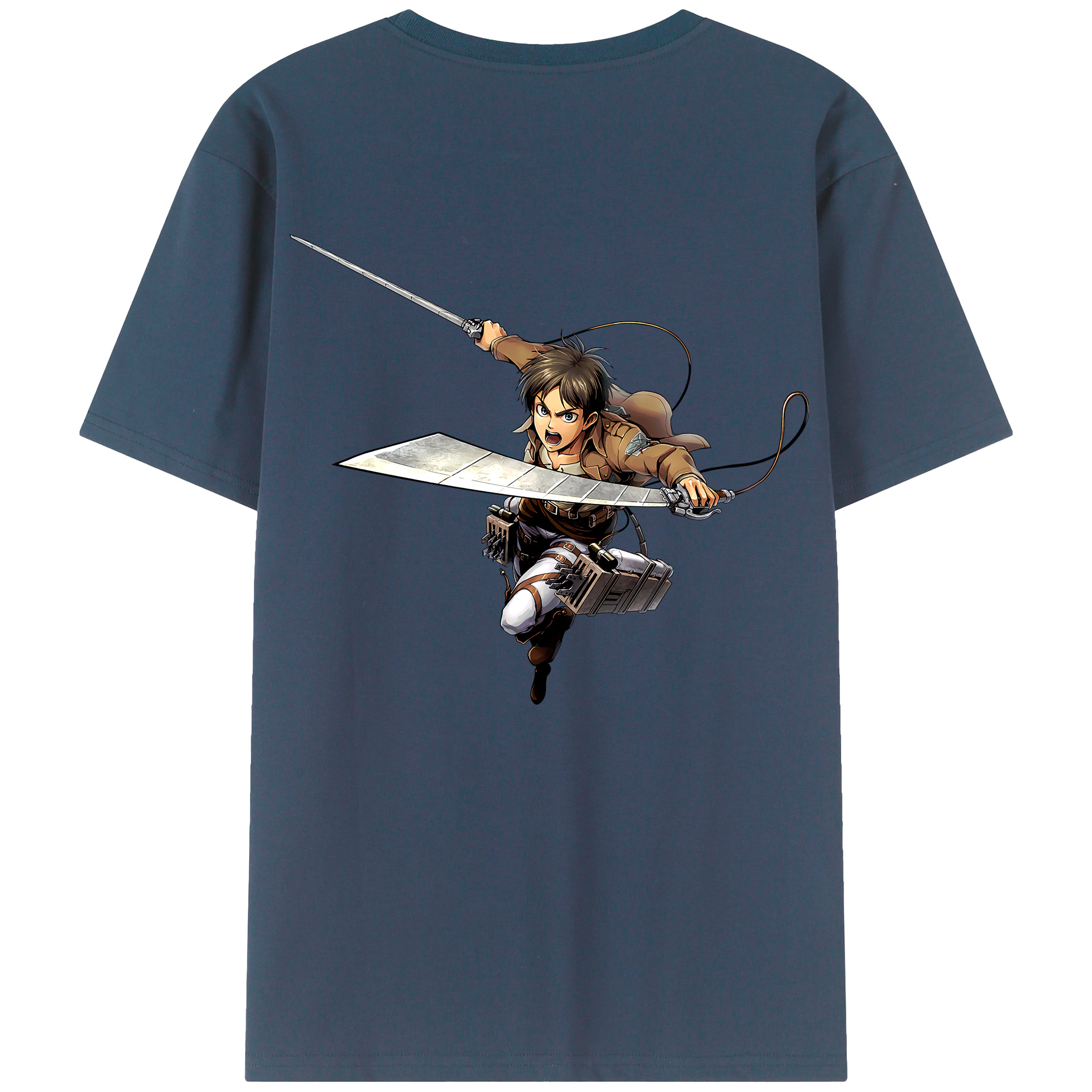 （画像用） 進撃の巨人 エレン･イェーガー Attack on Titan Eren Jäger レディース半袖Tシャツ(バックプリント)