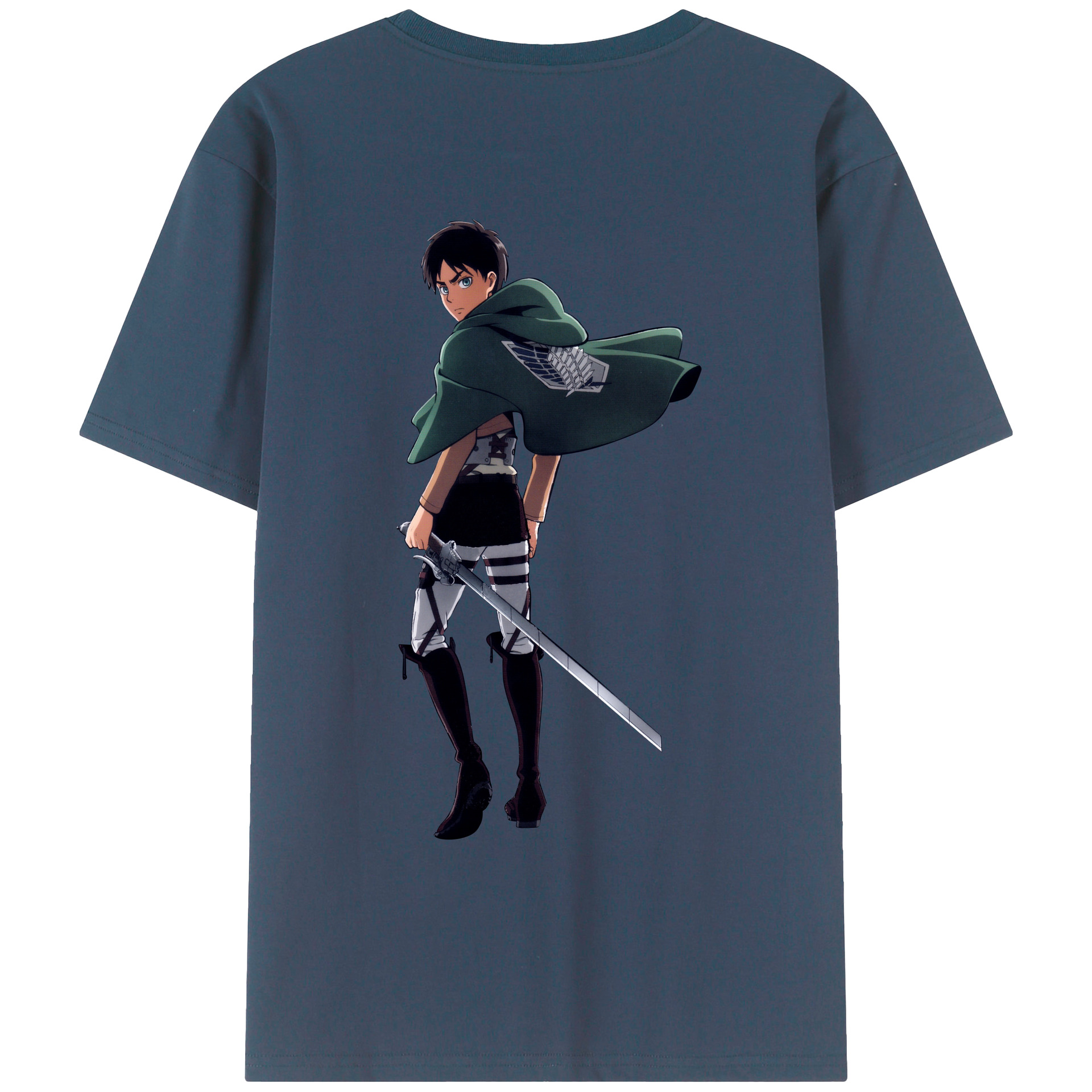 （画像用） 進撃の巨人 エレン･イェーガー Attack on Titan Eren Jäger レディース半袖Tシャツ(バックプリント)
