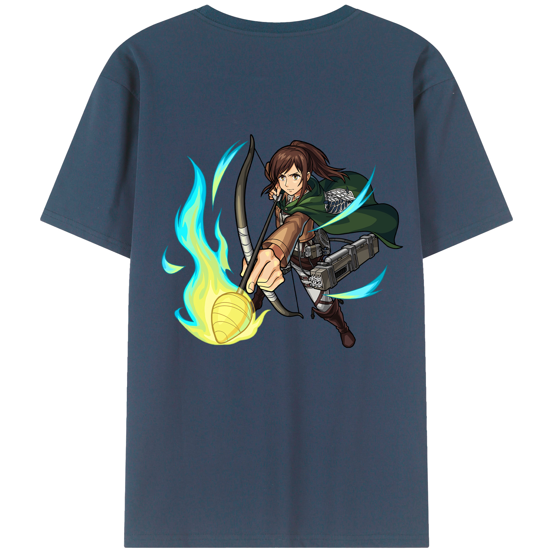 （画像用） 進撃の巨人 サシャ·ブラウス Attack on Titan Sasha Blaus レディース半袖Tシャツ(バックプリント)