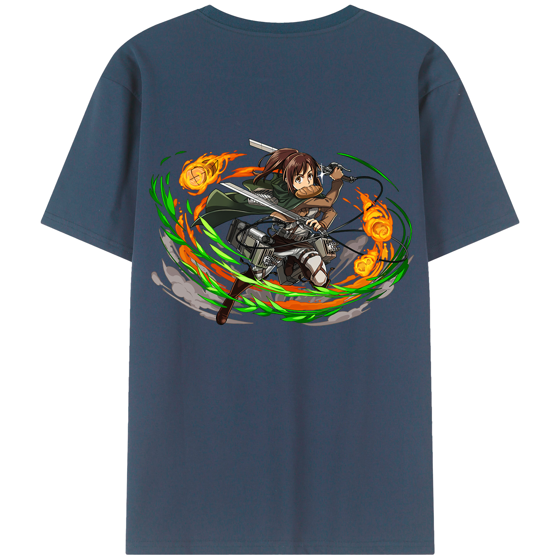 （画像用） 進撃の巨人 サシャ·ブラウス Attack on Titan Sasha Blaus レディース半袖Tシャツ(バックプリント)