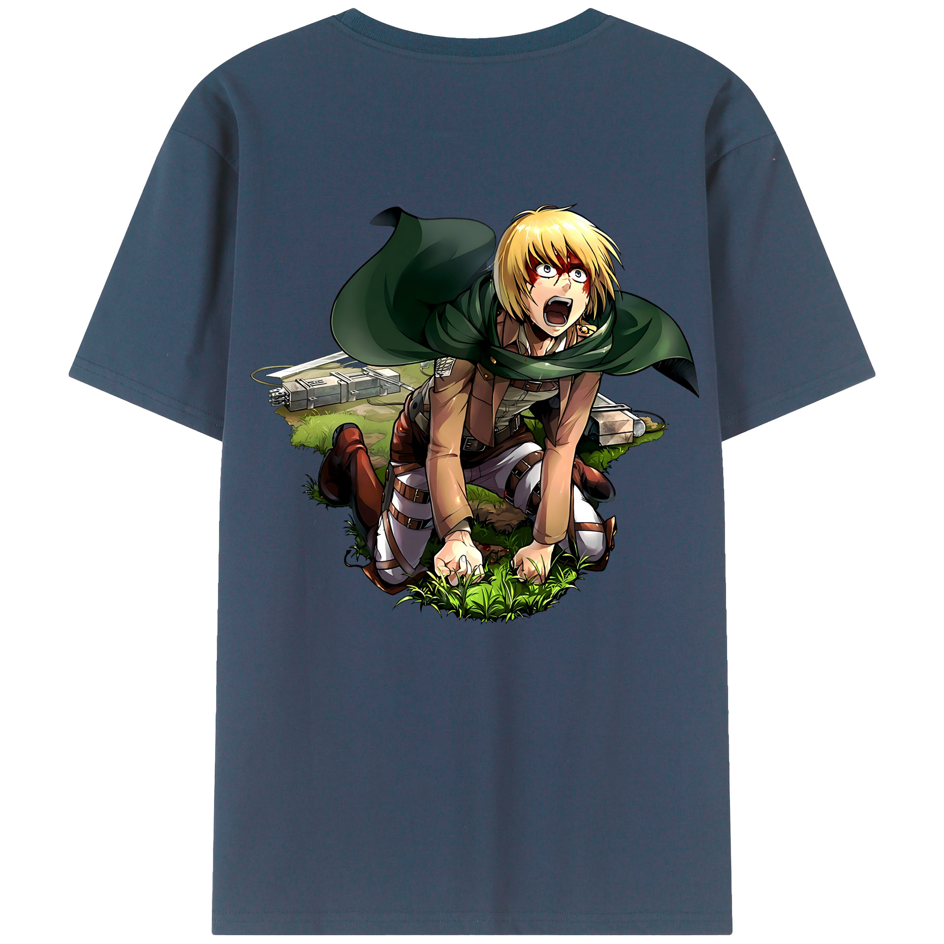 （画像用） 進撃の巨人 アルミン·アルレルト Attack on Titan Armin Arlert レディース半袖Tシャツ(バックプリント)