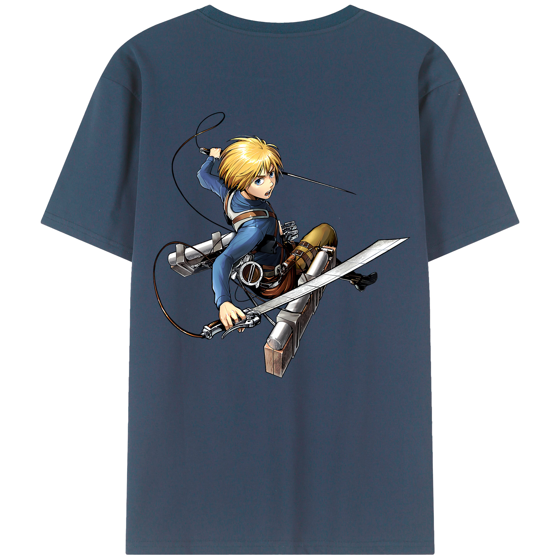 （画像用） 進撃の巨人 アルミン·アルレルト Attack on Titan Armin Arlert レディース半袖Tシャツ(バックプリント)