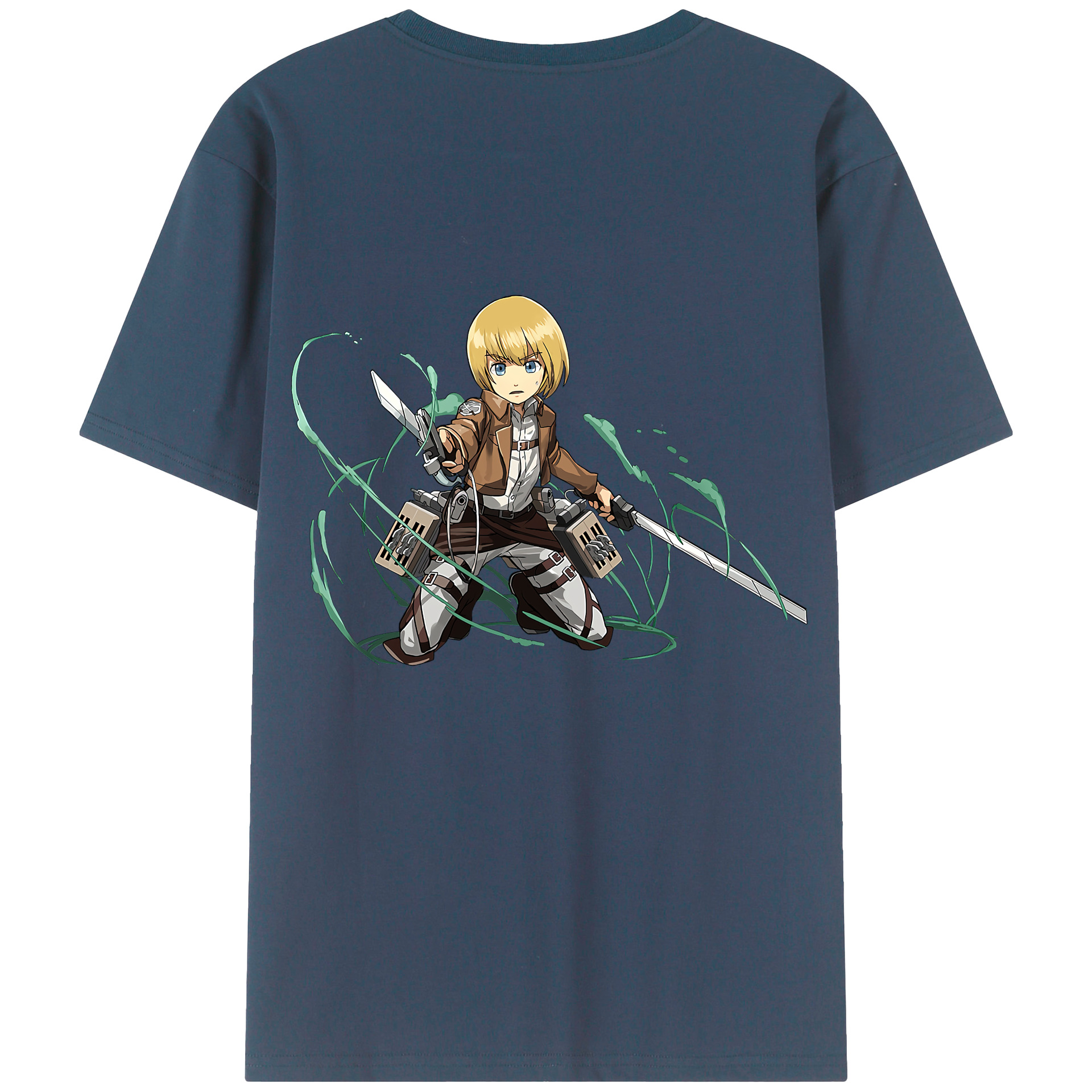 （画像用） 進撃の巨人 アルミン·アルレルト Attack on Titan Armin Arlert レディース半袖Tシャツ(バックプリント)