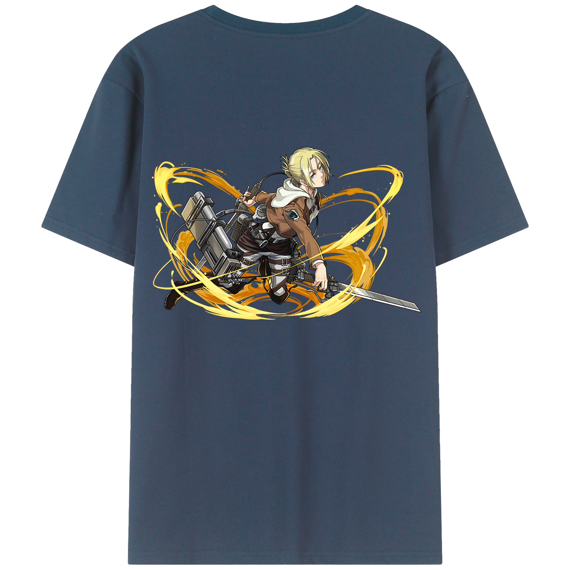 （画像用） 進撃の巨人 アニ・レオンハート Attack on Titan Annie Leonhart レディース半袖Tシャツ(バックプリント)