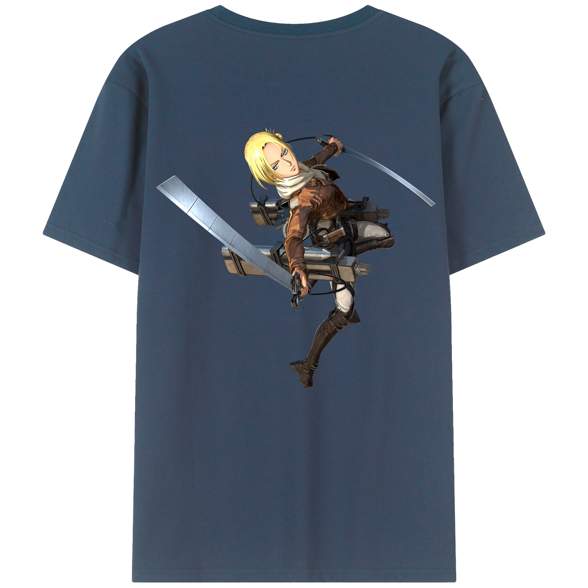 （画像用） 進撃の巨人 アニ・レオンハート Attack on Titan Annie Leonhart レディース半袖Tシャツ(バックプリント)