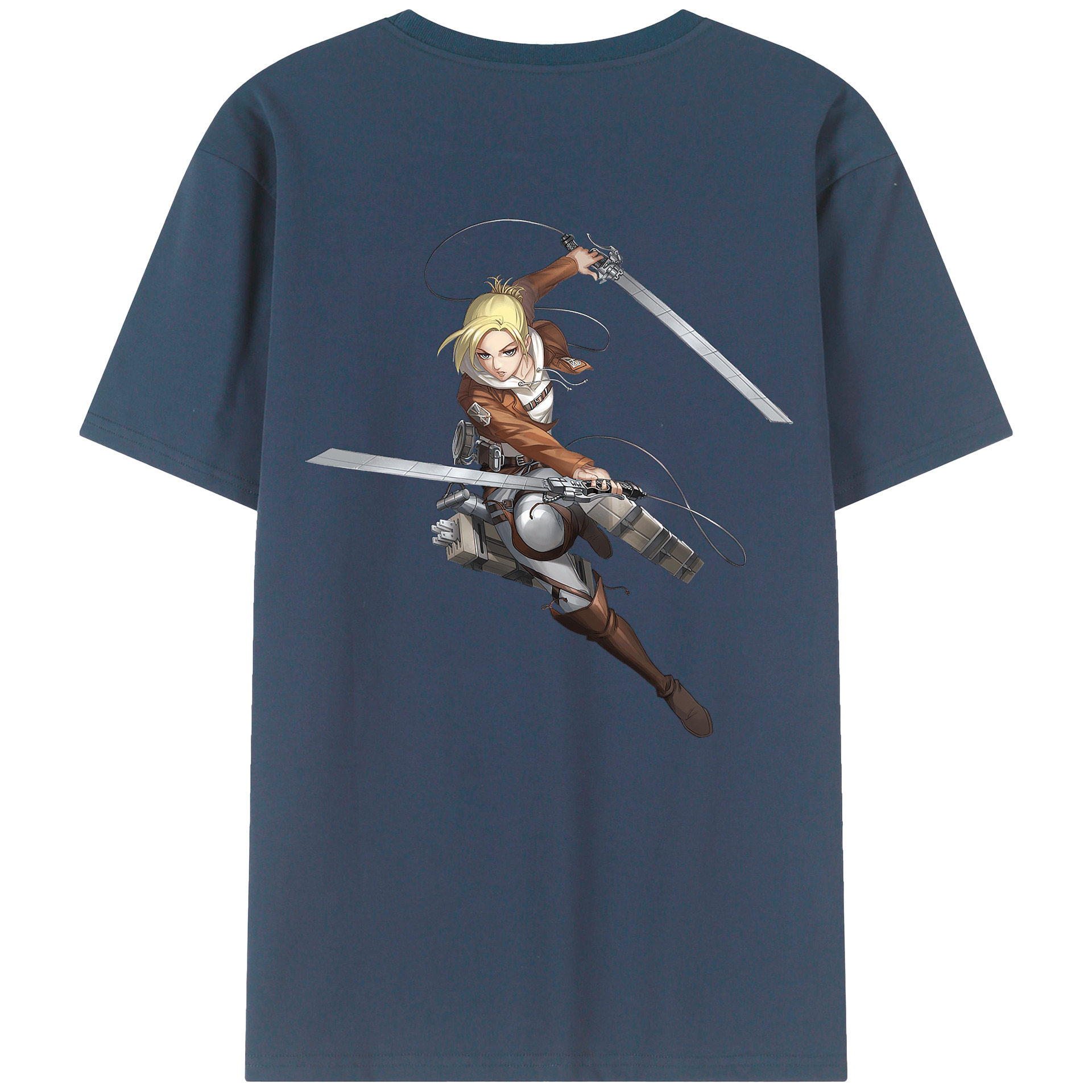 （画像用） 進撃の巨人 アニ・レオンハート Attack on Titan Annie Leonhart レディース半袖Tシャツ(バックプリント)