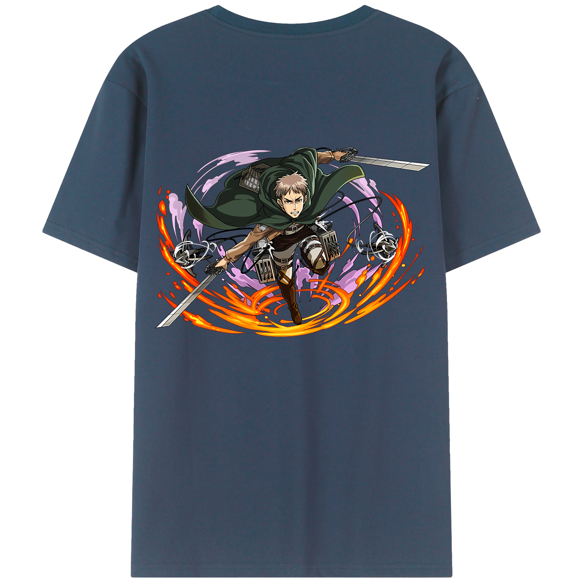 （画像用） 進撃の巨人 ジャン・キルシュタイン Attack on Titan Jean Kirstein レディース半袖Tシャツ(バックプリント)