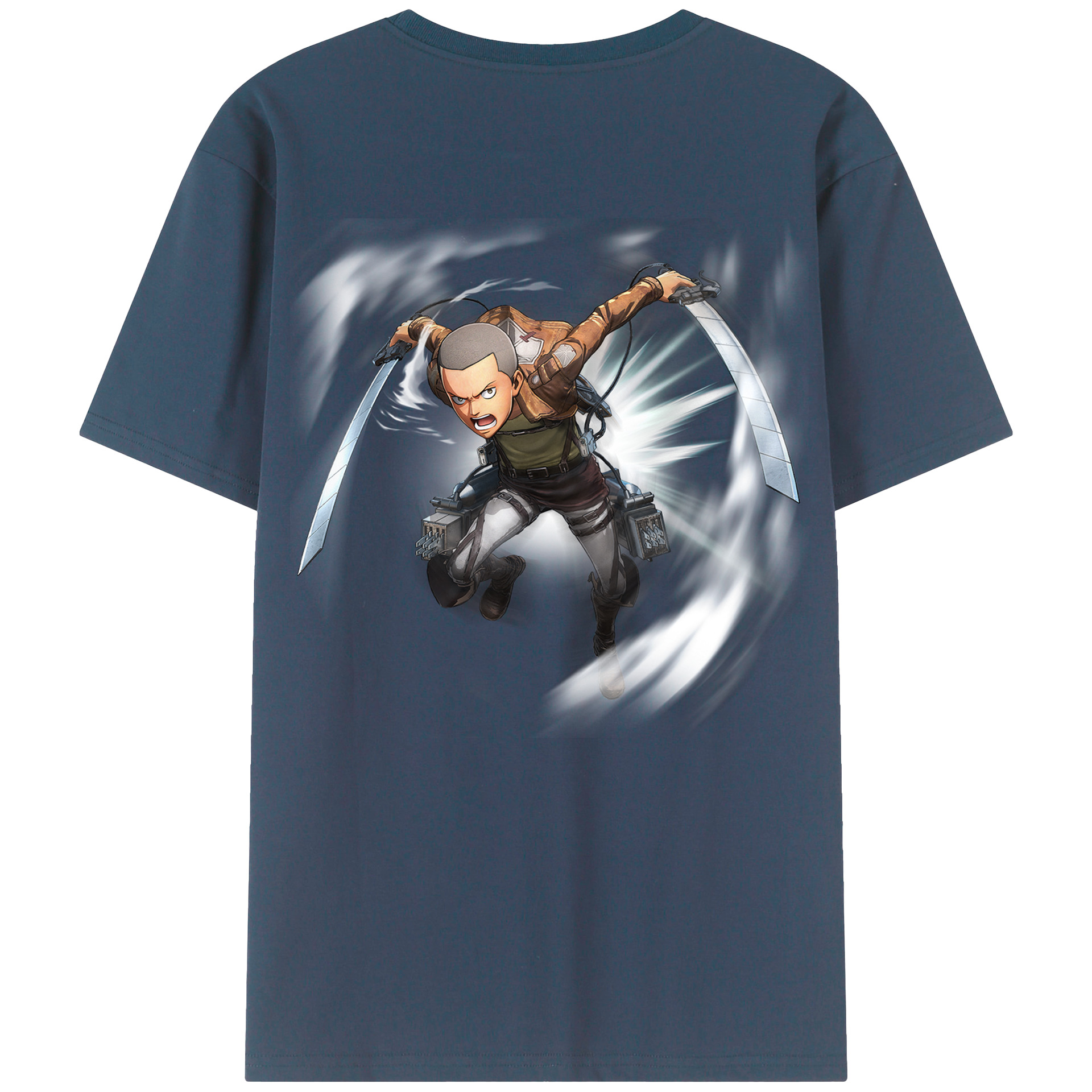 （画像用） 進撃の巨人 コニー·スプリンガー Attack on Titan Connie Springer レディース半袖Tシャツ(バックプリント)