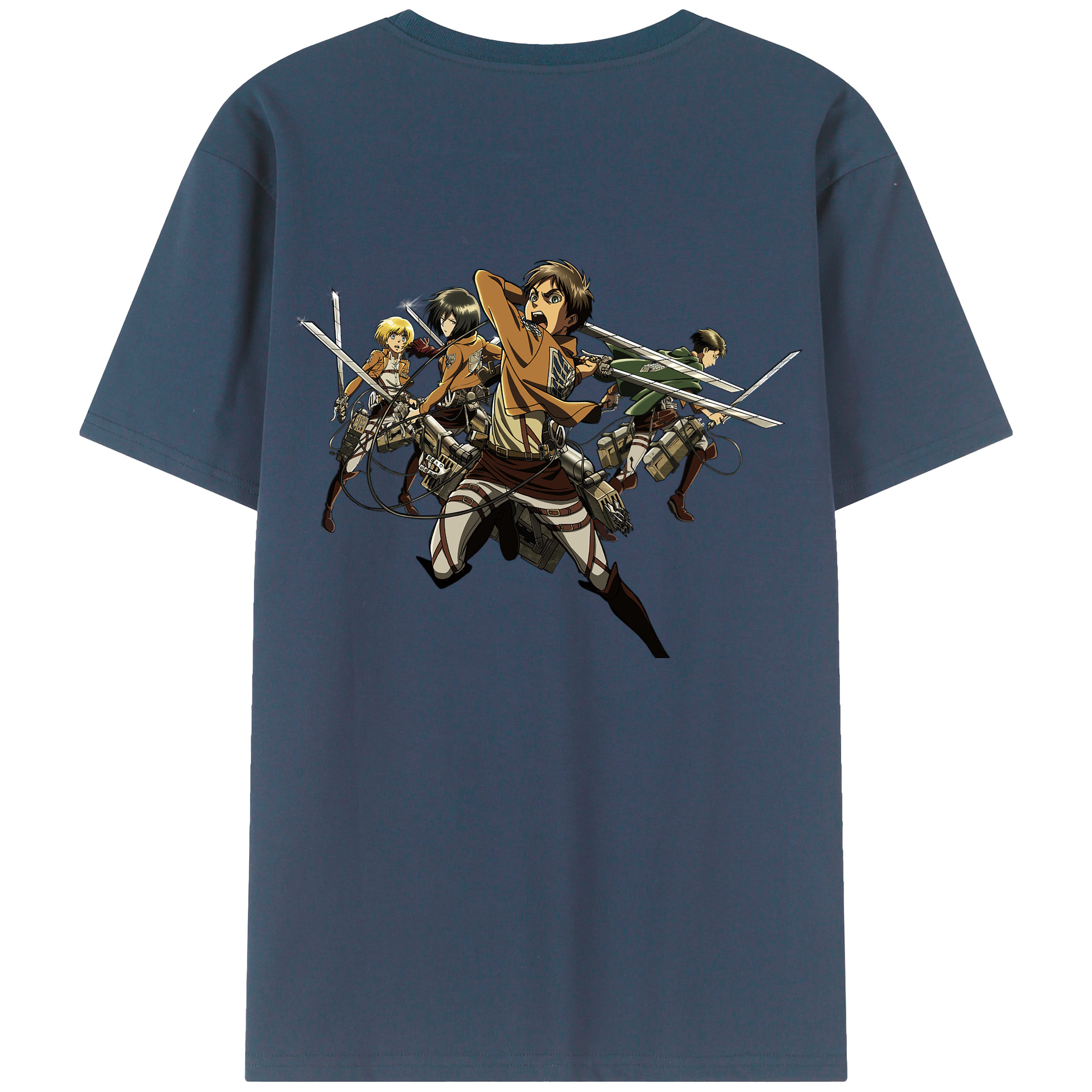 （画像用） 進撃の巨人 エレン･イェーガー Attack on Titan Eren Jäger レディース半袖Tシャツ(バックプリント)