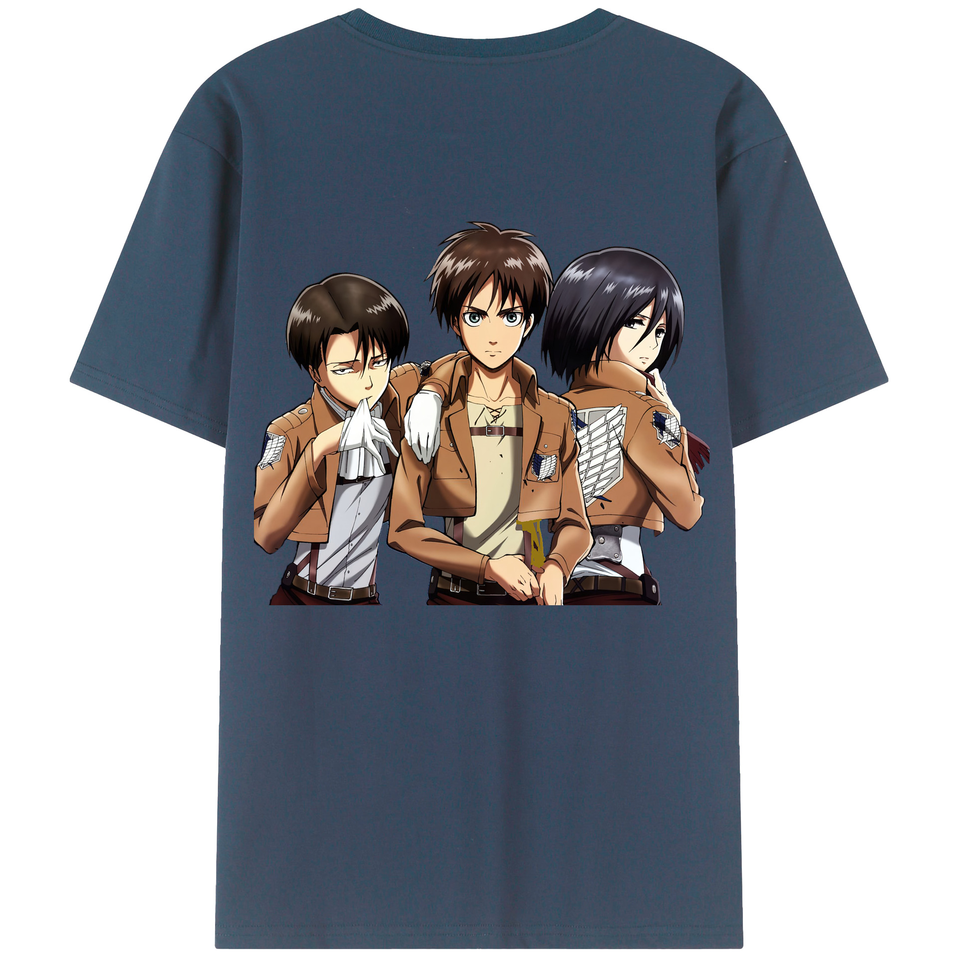 （画像用） 進撃の巨人 エレン･イェーガー Attack on Titan Eren Jäger レディース半袖Tシャツ(バックプリント)
