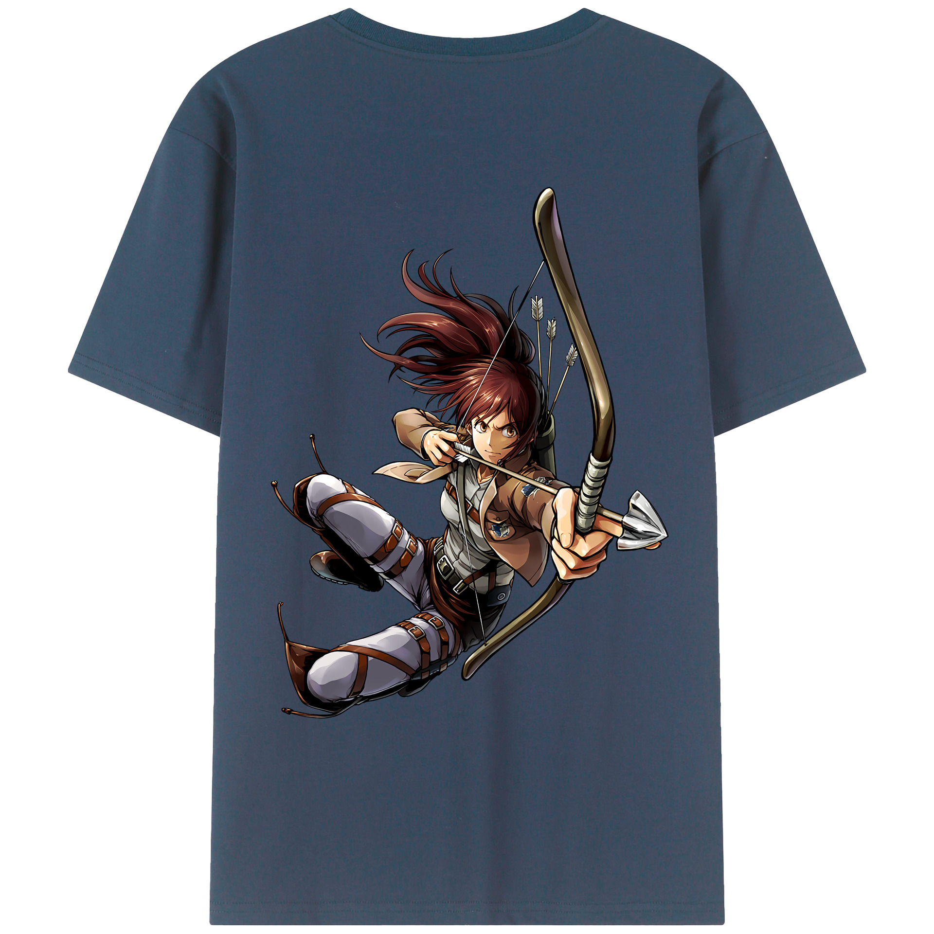 （画像用） 進撃の巨人 サシャ·ブラウス Attack on Titan Sasha Blaus レディース半袖Tシャツ(バックプリント)