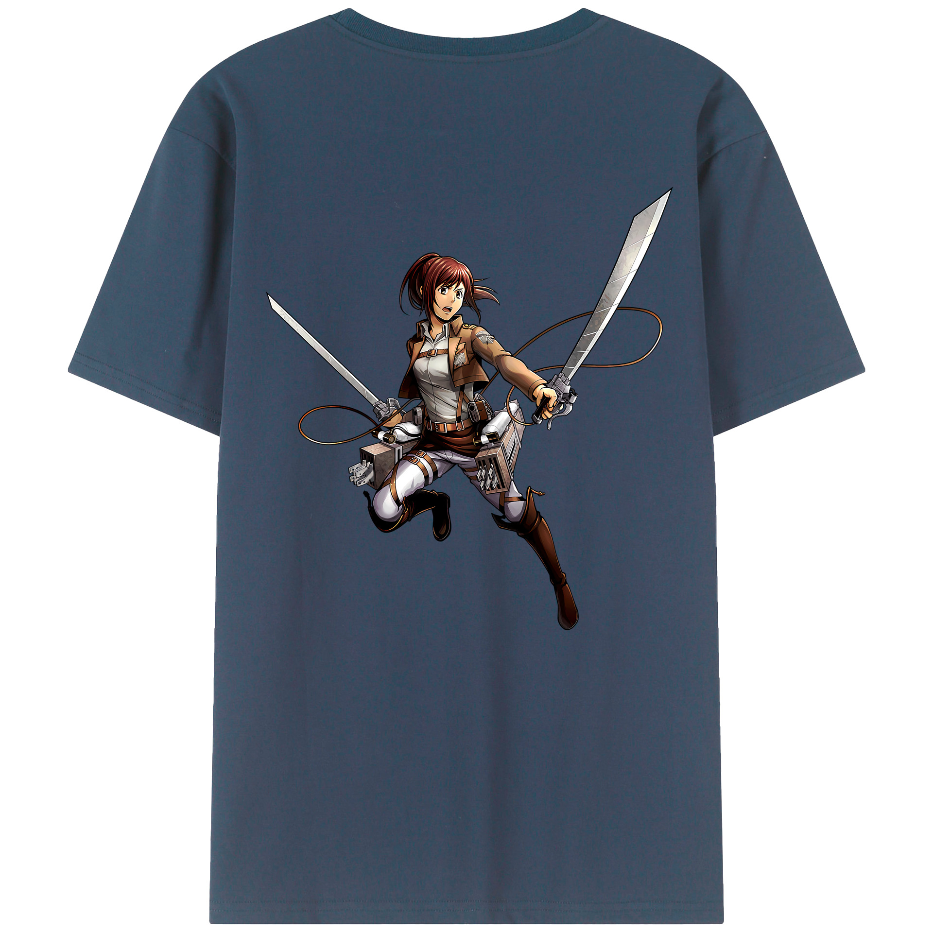 （画像用） 進撃の巨人 サシャ·ブラウス Attack on Titan Sasha Blaus レディース半袖Tシャツ(バックプリント)