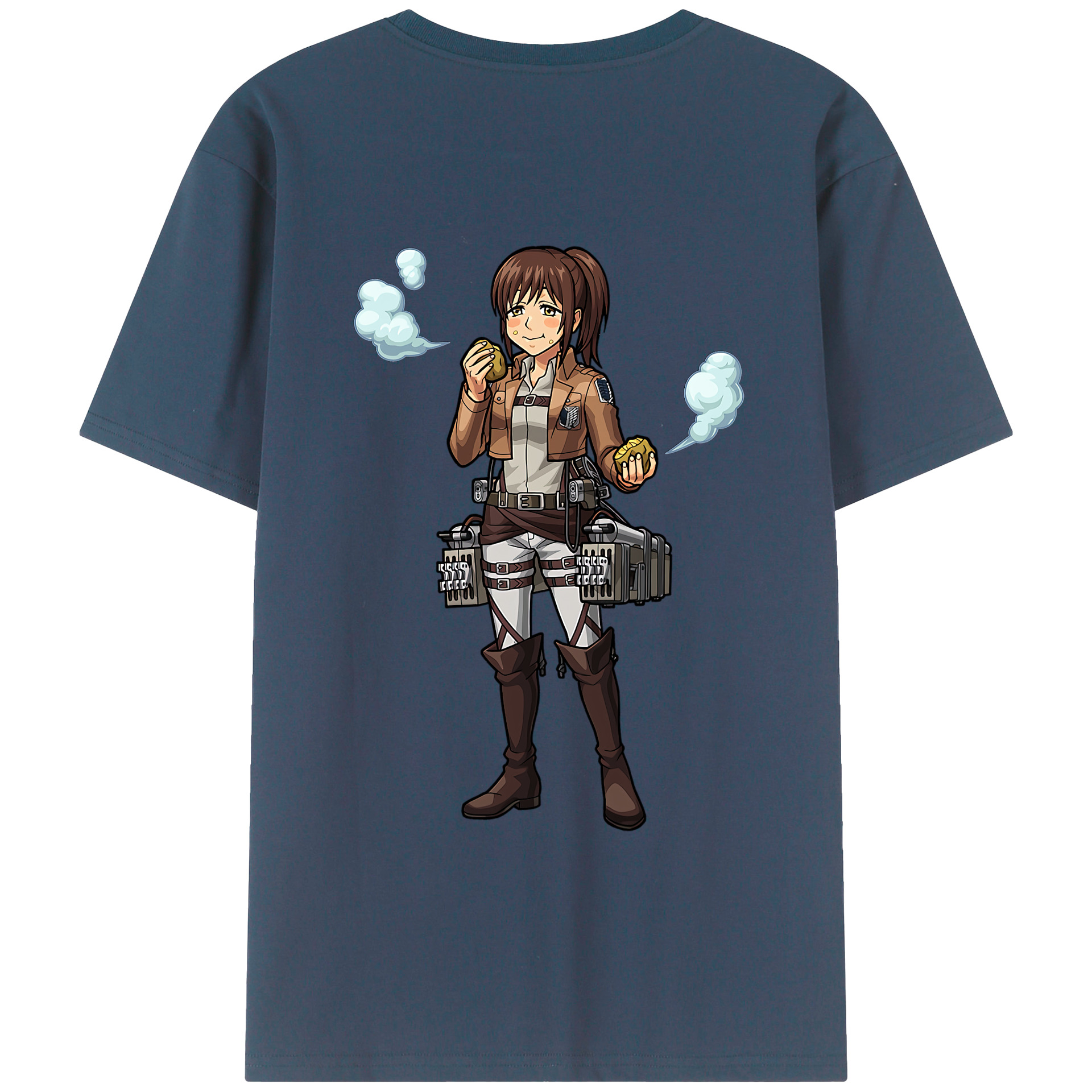 （画像用） 進撃の巨人 サシャ·ブラウス Attack on Titan Sasha Blaus レディース半袖Tシャツ(バックプリント)