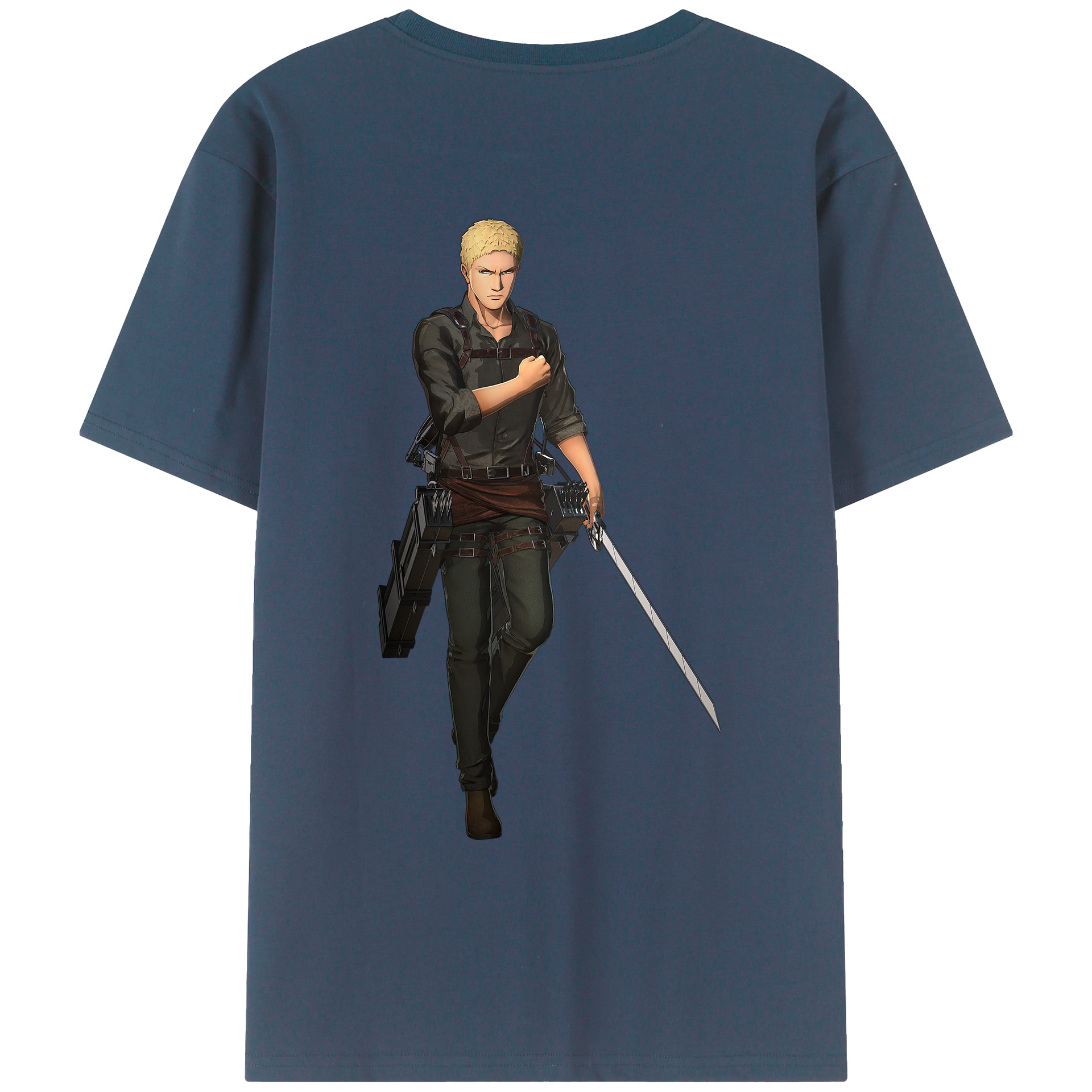 （画像用） 進撃の巨人 ライナー・ブラウン Attack on Titan Reiner Braun レディース半袖Tシャツ(バックプリント)