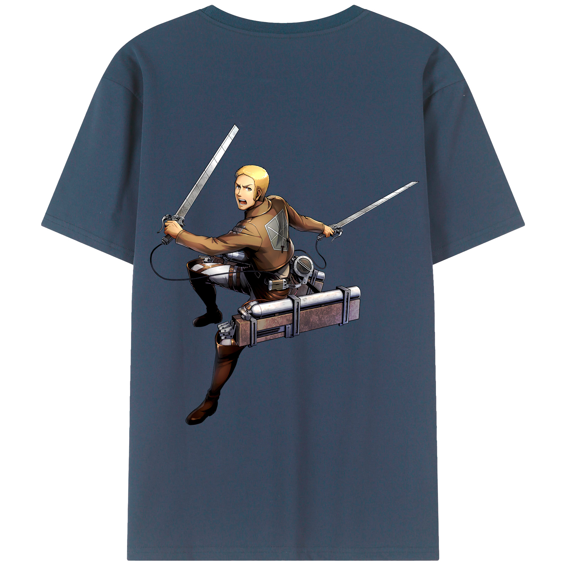 （画像用） 進撃の巨人 ライナー・ブラウン Attack on Titan Reiner Braun レディース半袖Tシャツ(バックプリント)