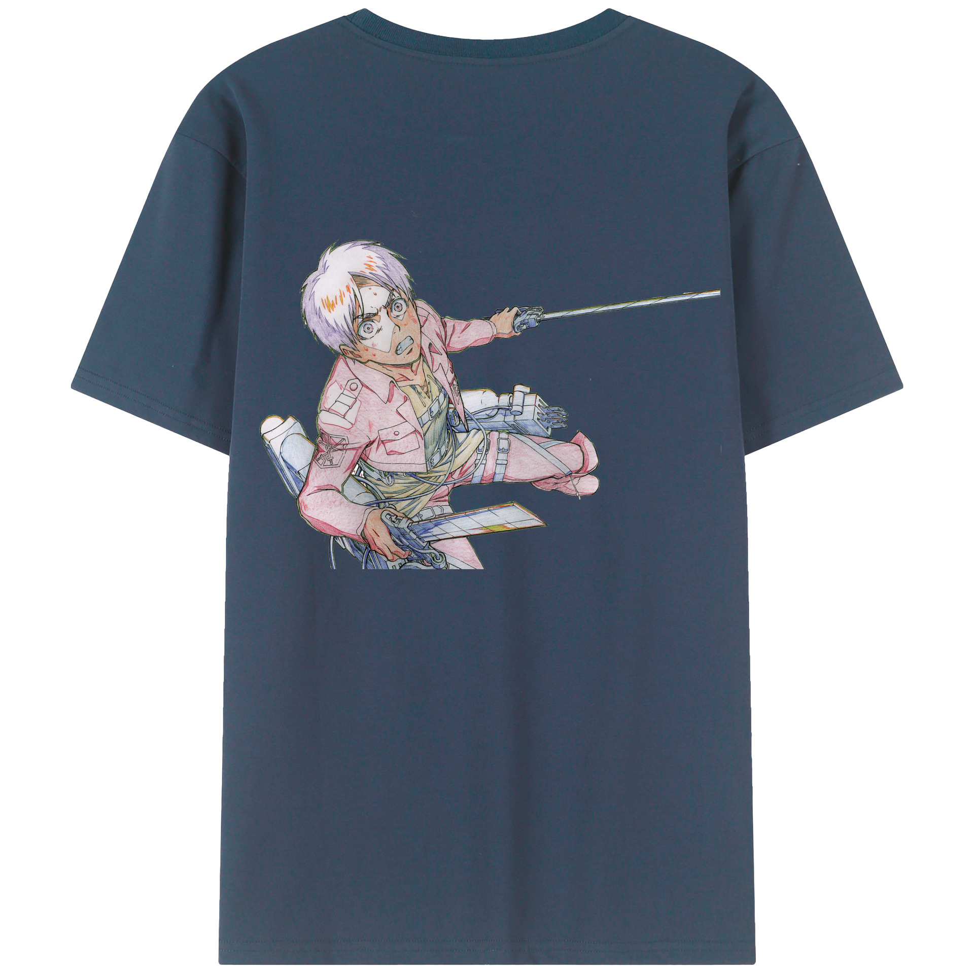 （画像用） 進撃の巨人 エレン･イェーガー Attack on Titan Eren Jäger レディース半袖Tシャツ(バックプリント)