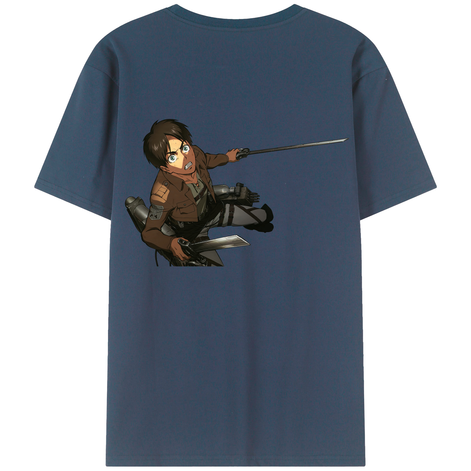 （画像用） 進撃の巨人 エレン･イェーガー Attack on Titan Eren Jäger レディース半袖Tシャツ(バックプリント)