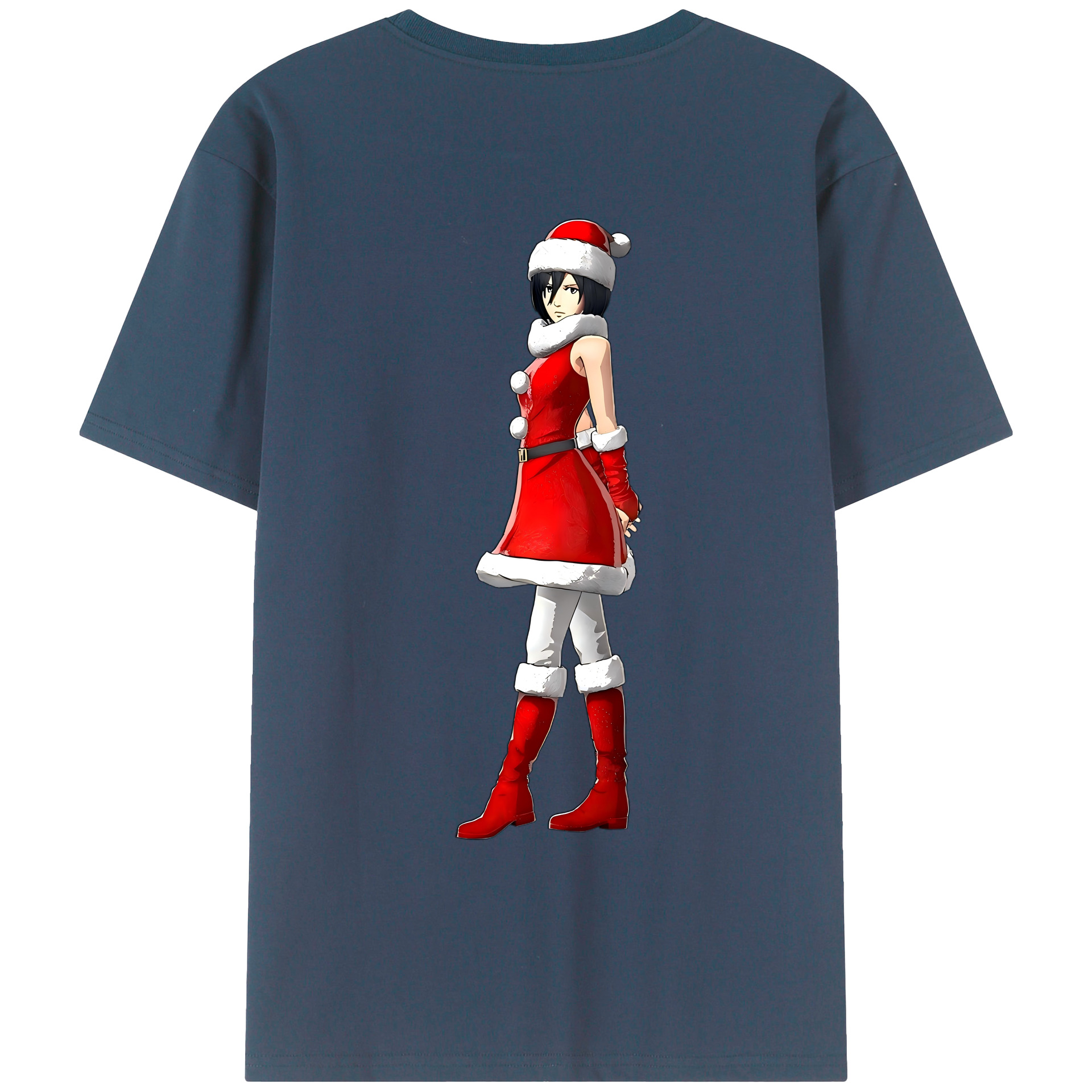 （画像用） 進撃の巨人 ミカサ·アッカーマン Attack on Titan Mikasa Ackerman レディース半袖Tシャツ(バックプリント)