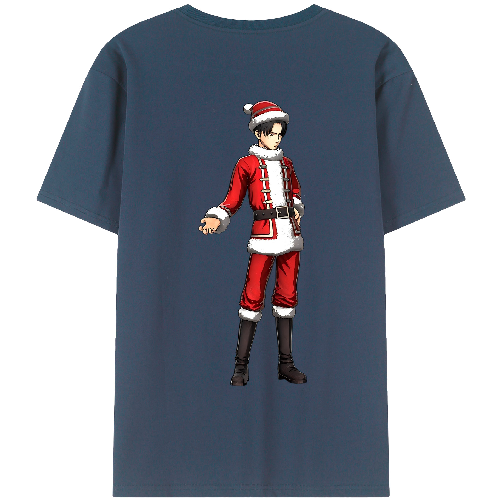 （画像用） 進撃の巨人 リヴァイ·アッカーマン Attack on Titan Levi Ackerman レディース半袖Tシャツ(バックプリント)