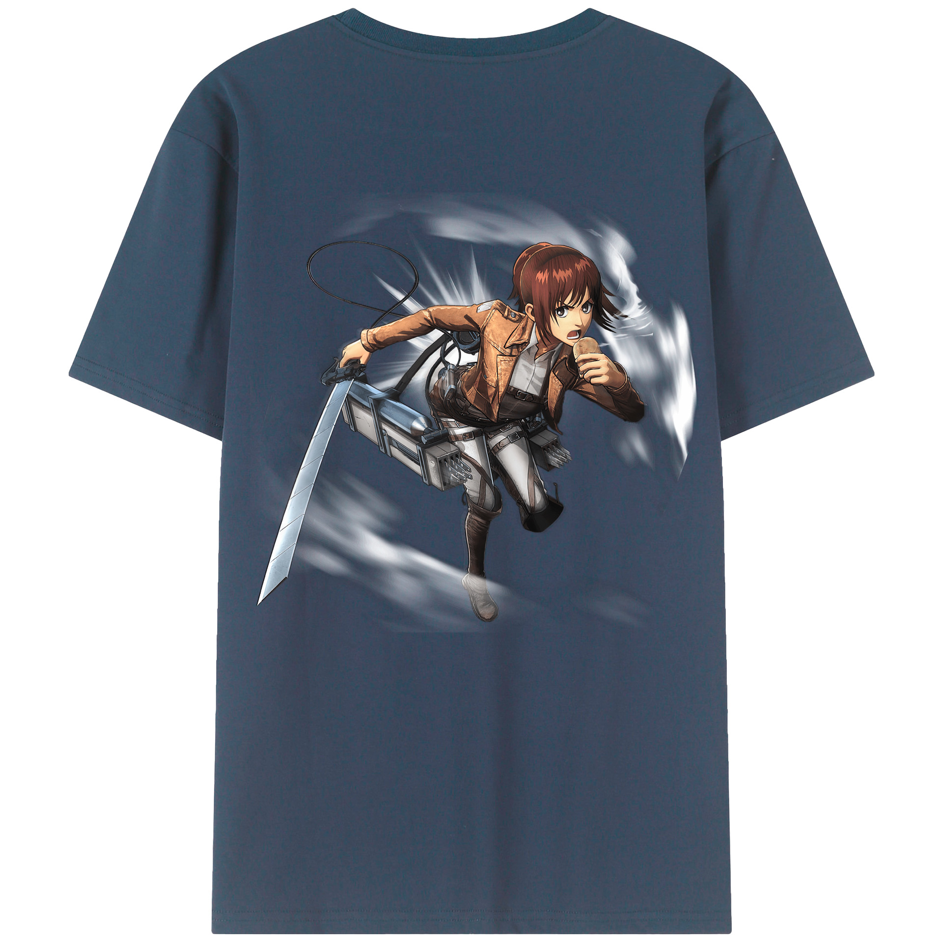 （画像用） 進撃の巨人 サシャ·ブラウス Attack on Titan Sasha Blaus レディース半袖Tシャツ(バックプリント)