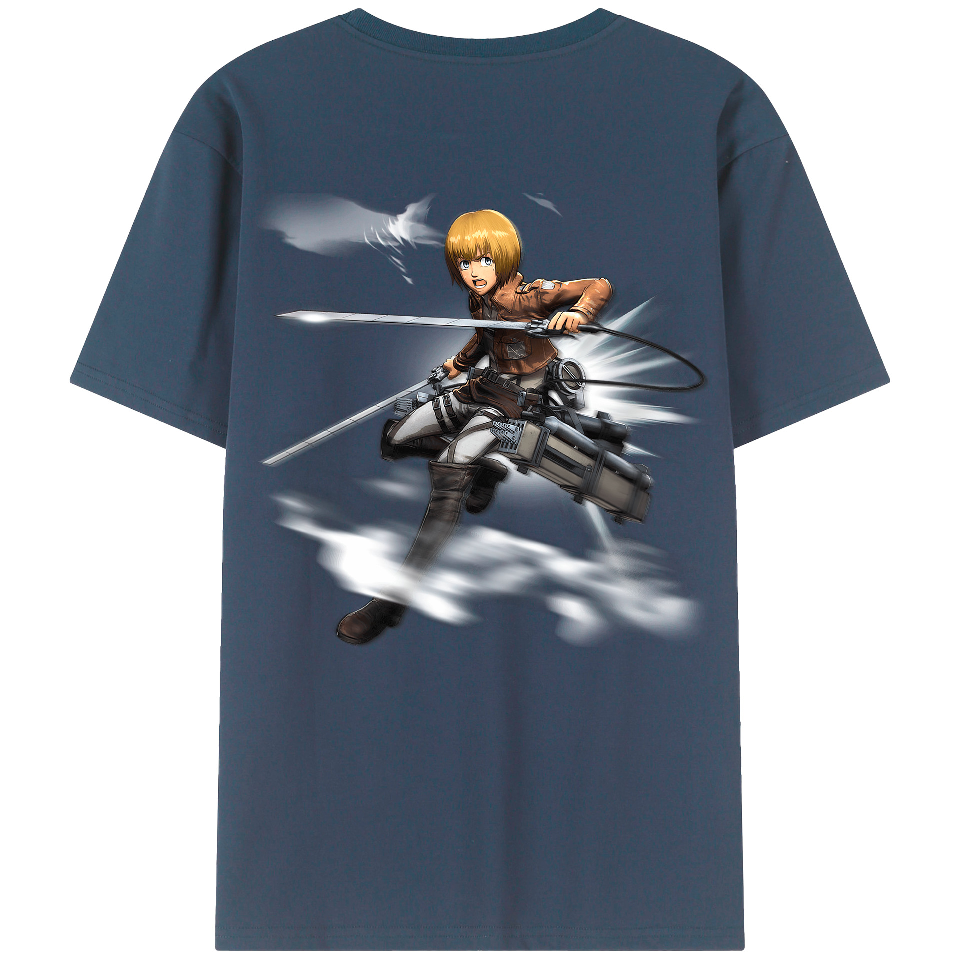 （画像用） 進撃の巨人 アルミン·アルレルト Attack on Titan Armin Arlert レディース半袖Tシャツ(バックプリント)