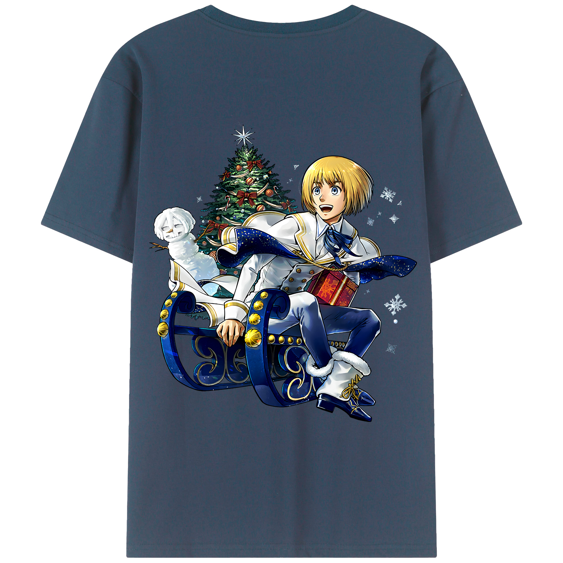 （画像用） 進撃の巨人 アルミン·アルレルト Attack on Titan Armin Arlert レディース半袖Tシャツ(バックプリント)