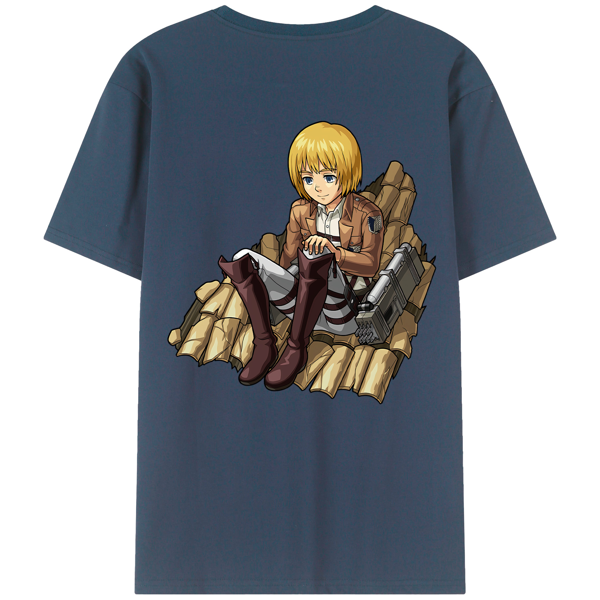 （画像用） 進撃の巨人 アルミン·アルレルト Attack on Titan Armin Arlert レディース半袖Tシャツ(バックプリント)