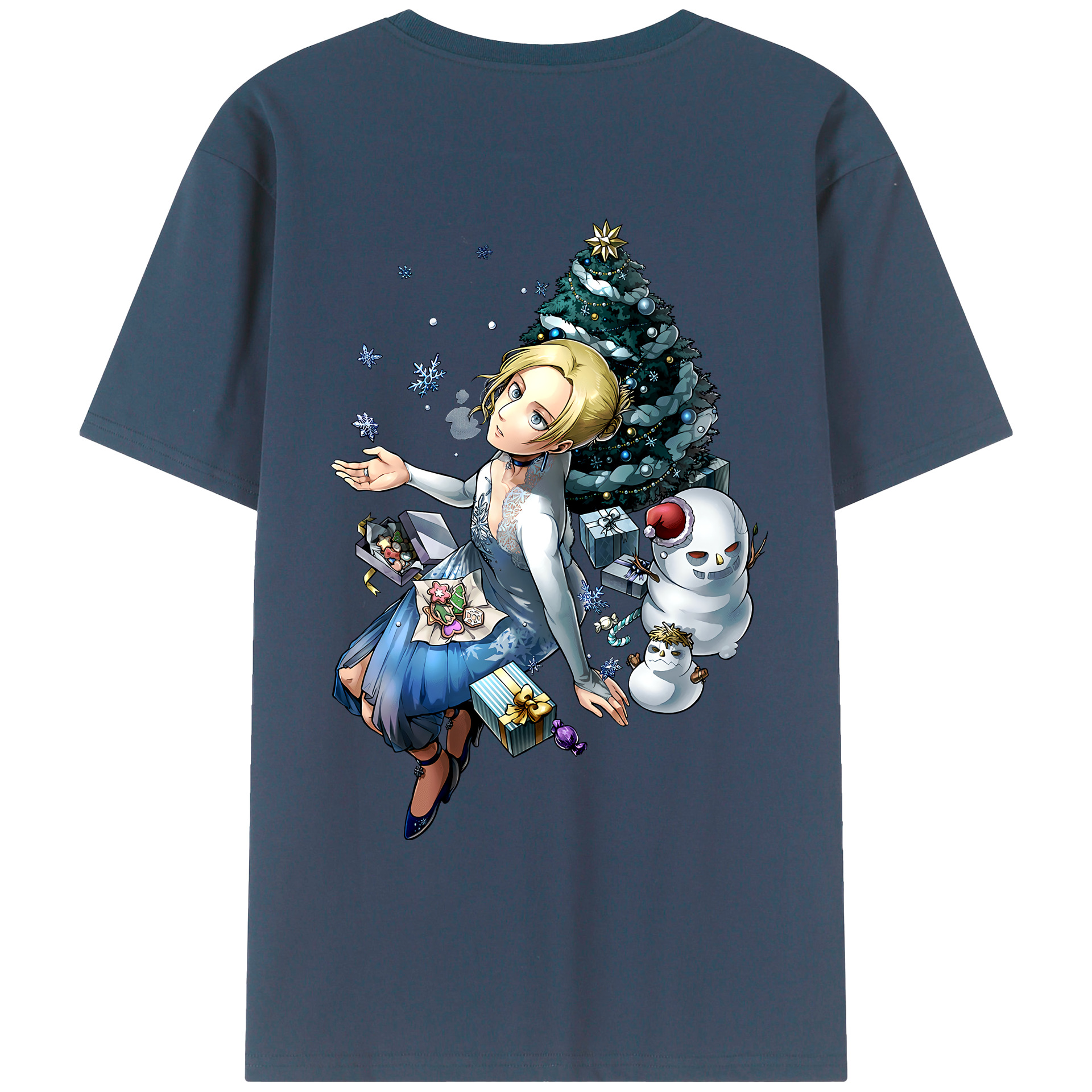 （画像用） 進撃の巨人 アニ・レオンハート Attack on Titan Annie Leonhart レディース半袖Tシャツ(バックプリント)