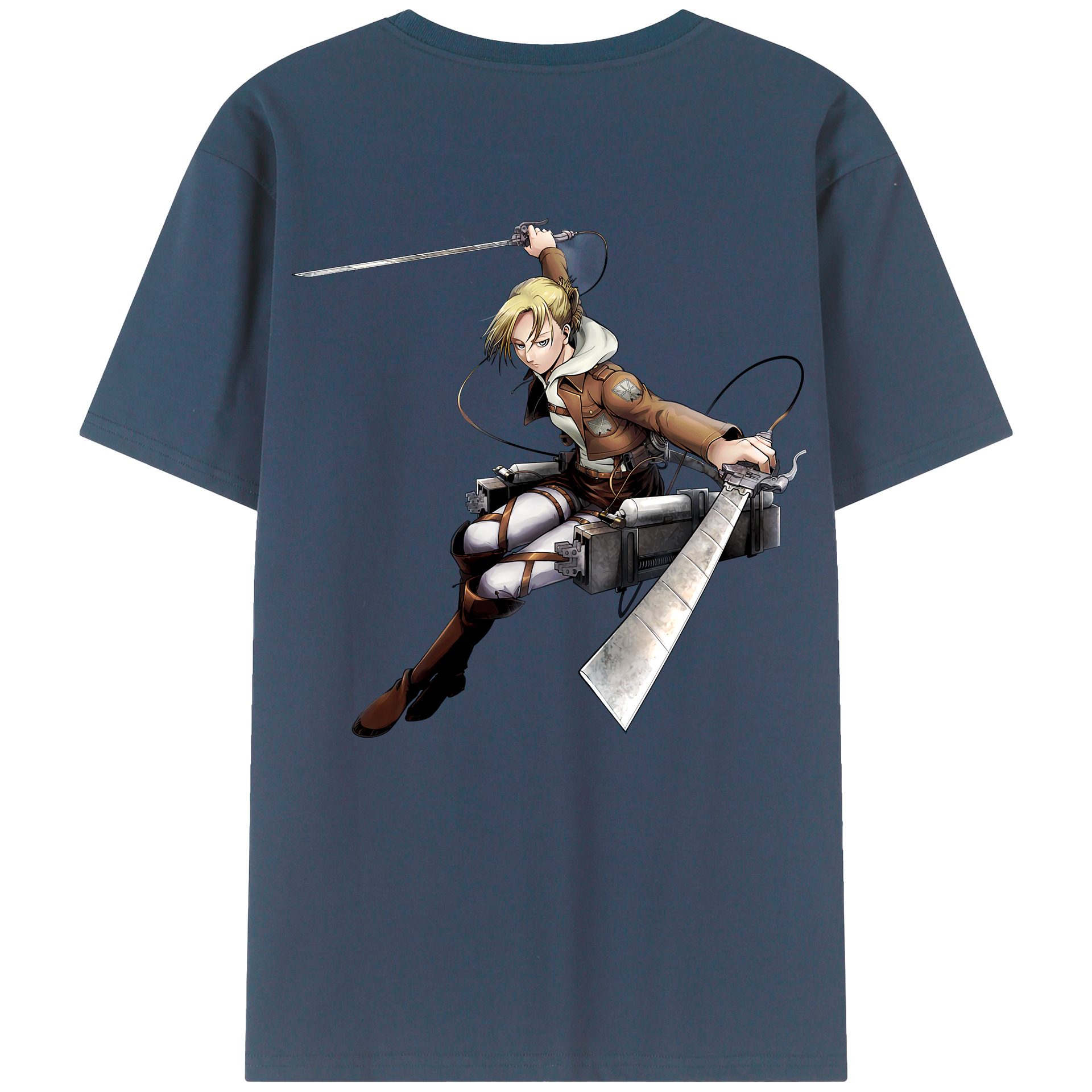 （画像用） 進撃の巨人 アニ・レオンハート Attack on Titan Annie Leonhart レディース半袖Tシャツ(バックプリント)