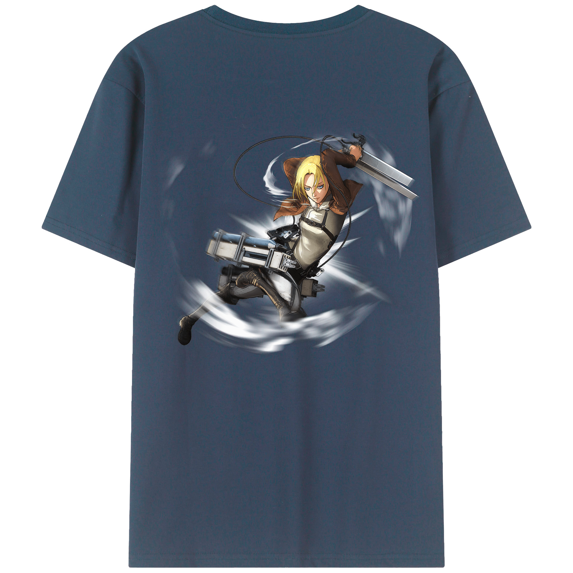 （画像用） 進撃の巨人 アニ・レオンハート Attack on Titan Annie Leonhart レディース半袖Tシャツ(バックプリント)