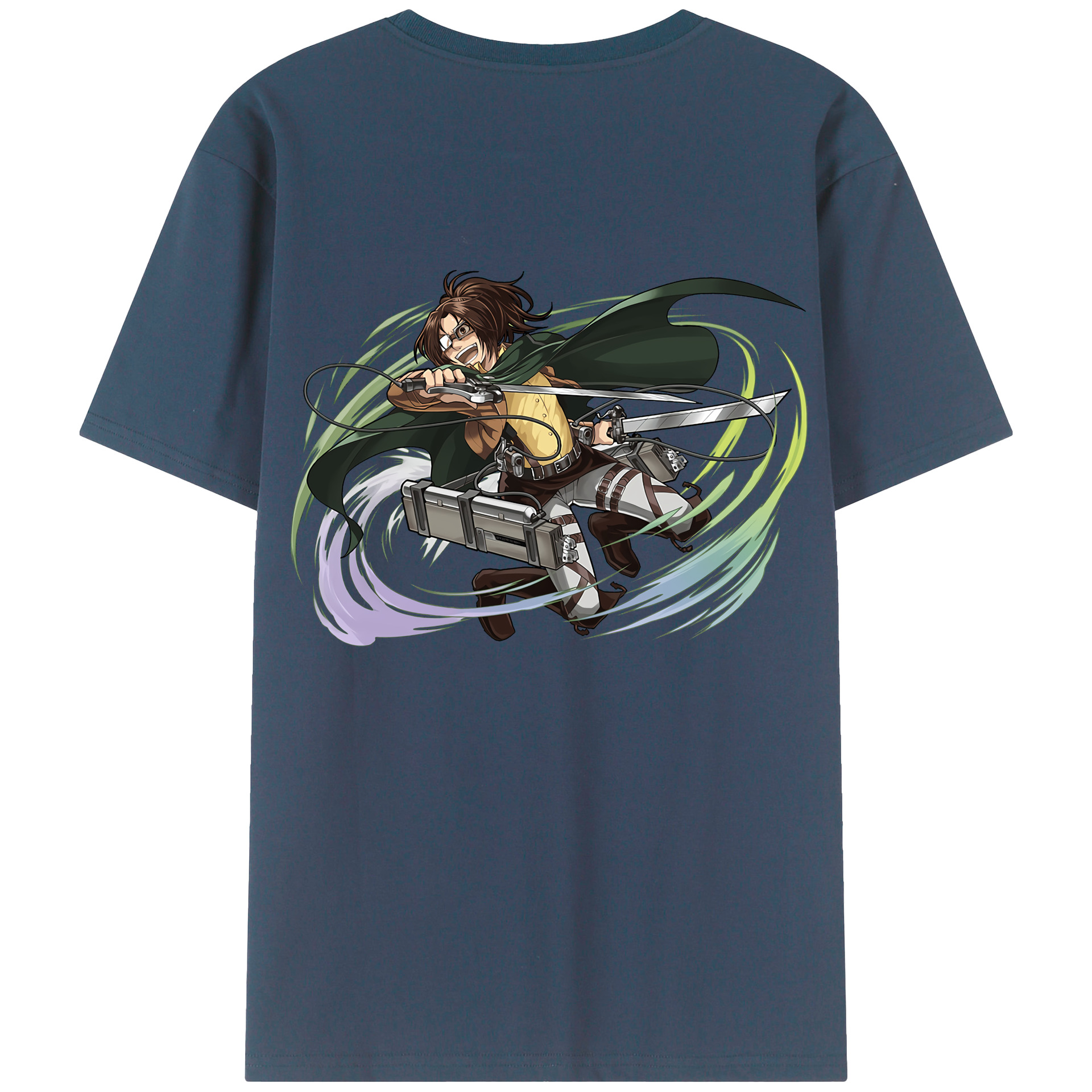 （画像用） 進撃の巨人 ハンジ·ゾエ Attack on Titan Hanji Zoe レディース半袖Tシャツ(バックプリント)