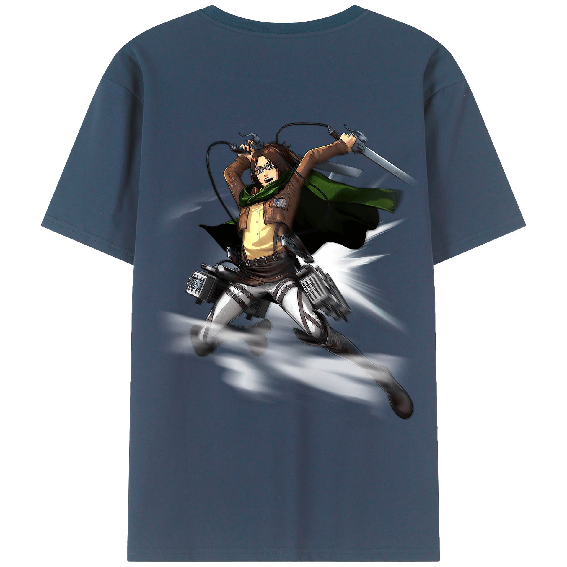 （画像用） 進撃の巨人 ハンジ·ゾエ Attack on Titan Hanji Zoe レディース半袖Tシャツ(バックプリント)