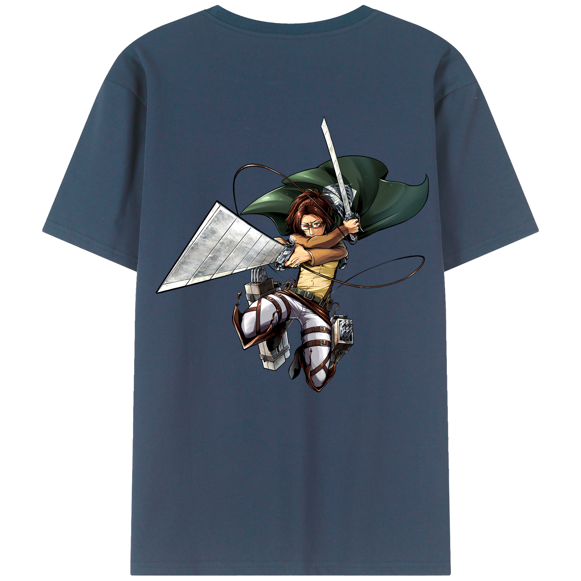 （画像用） 進撃の巨人 ハンジ·ゾエ Attack on Titan Hanji Zoe レディース半袖Tシャツ(バックプリント)