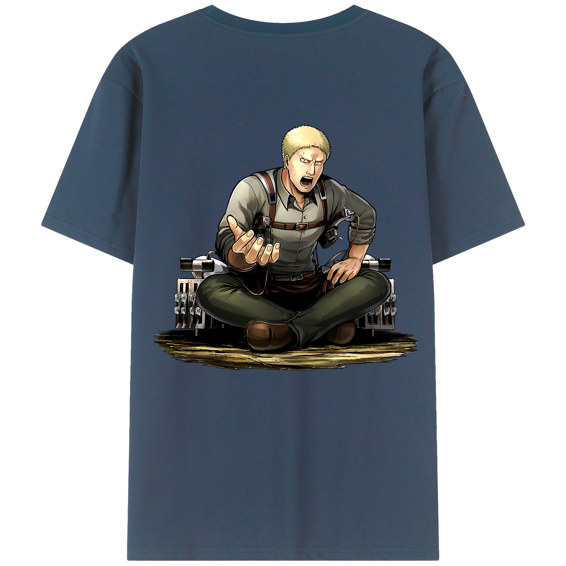（画像用） 進撃の巨人 ライナー・ブラウン Attack on Titan Reiner Braun レディース半袖Tシャツ(バックプリント)