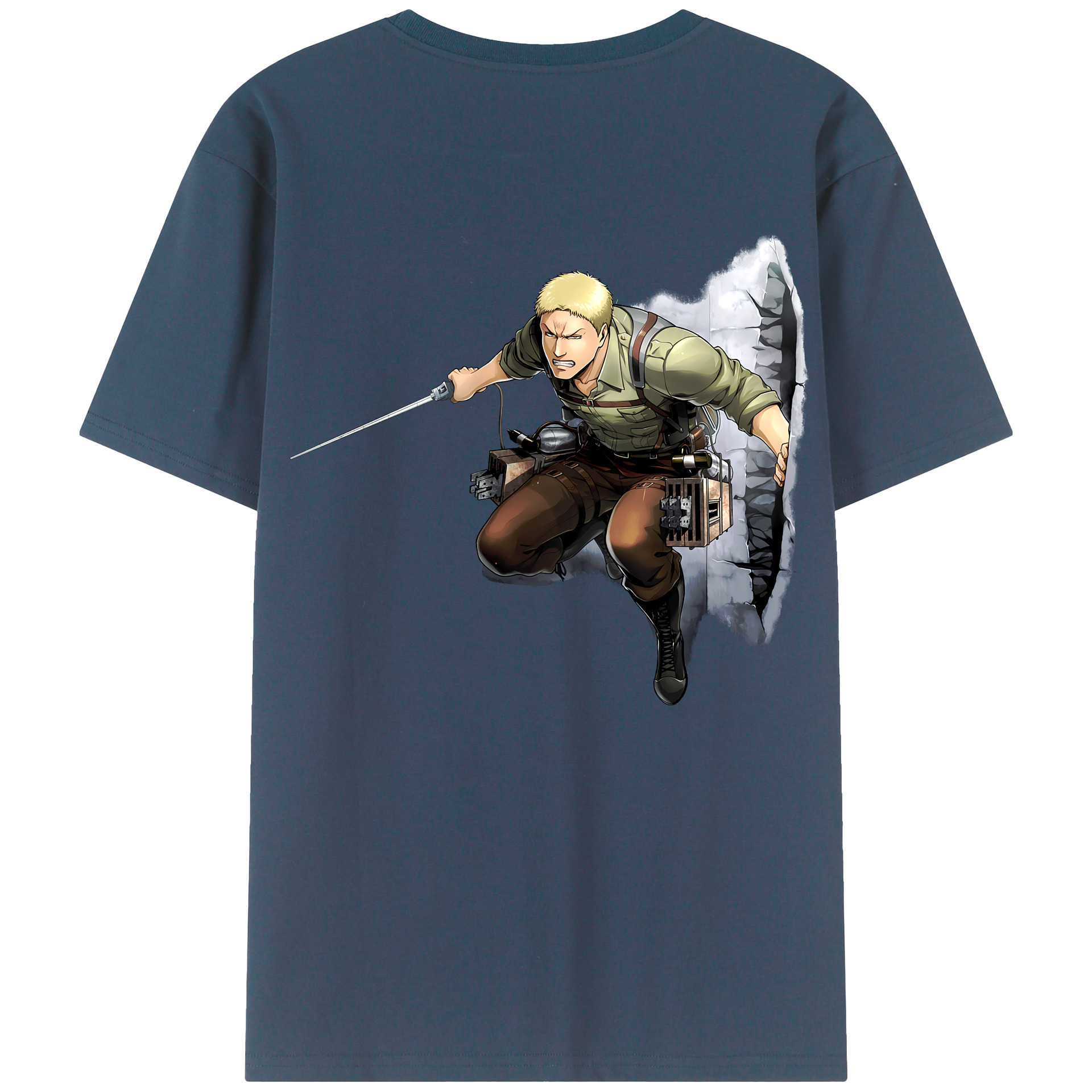 （画像用） 進撃の巨人 ライナー・ブラウン Attack on Titan Reiner Braun レディース半袖Tシャツ(バックプリント)