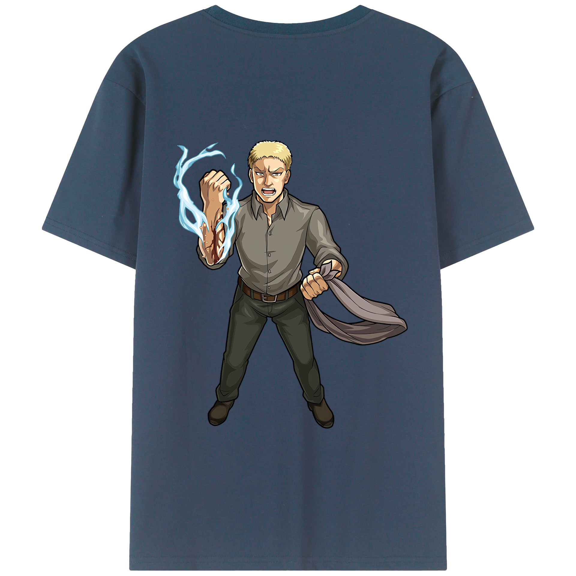 （画像用） 進撃の巨人 ライナー・ブラウン Attack on Titan Reiner Braun レディース半袖Tシャツ(バックプリント)