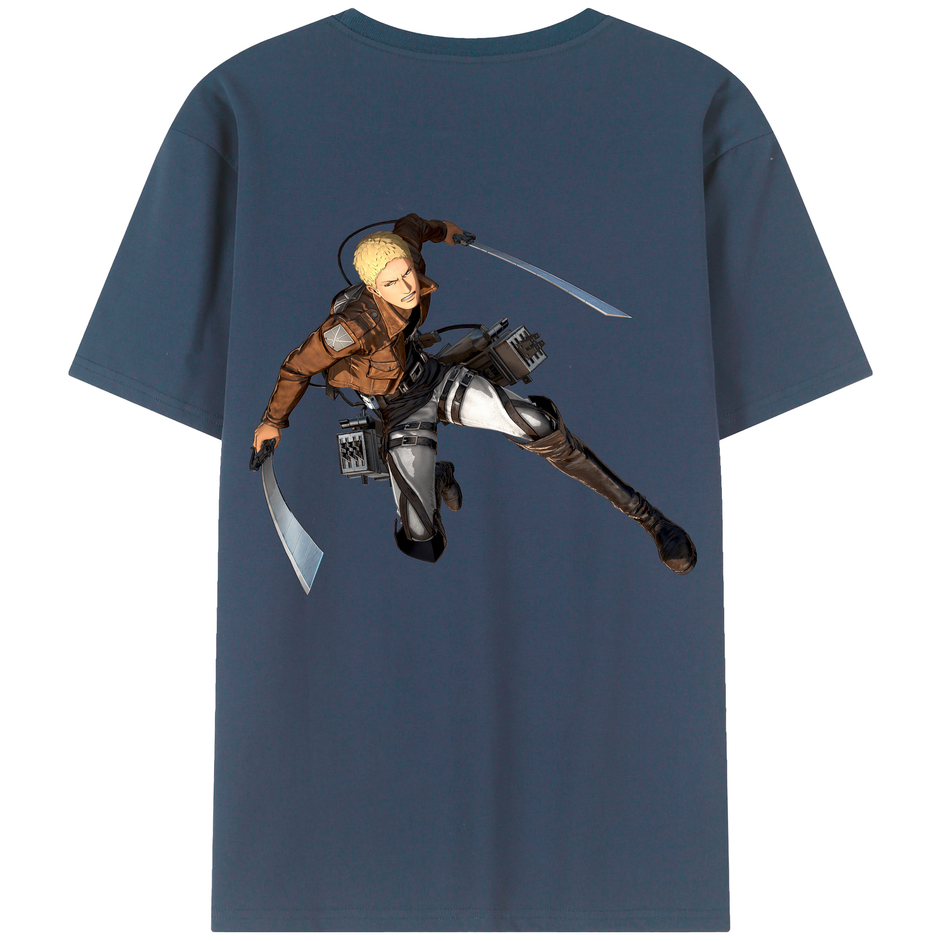 （画像用） 進撃の巨人 ライナー・ブラウン Attack on Titan Reiner Braun レディース半袖Tシャツ(バックプリント)