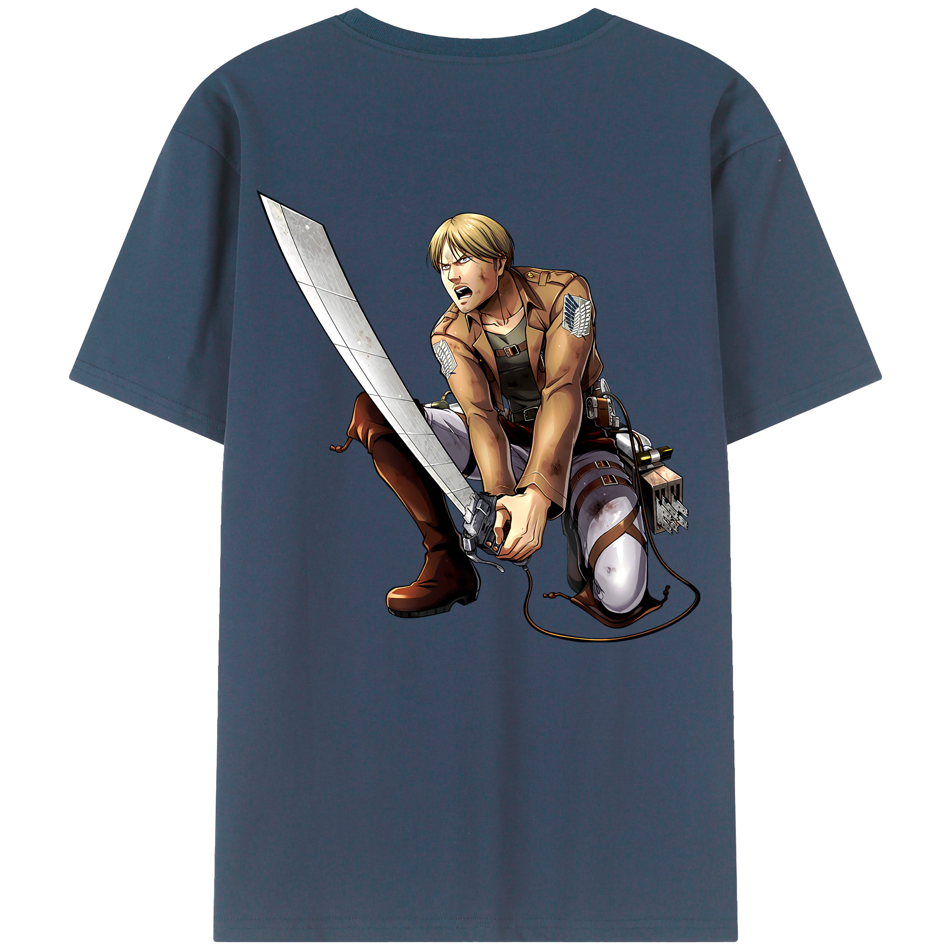 （画像用） 進撃の巨人 ミケ·ザカリアス Attack on Titan Mike Zakarius レディース半袖Tシャツ(バックプリント)