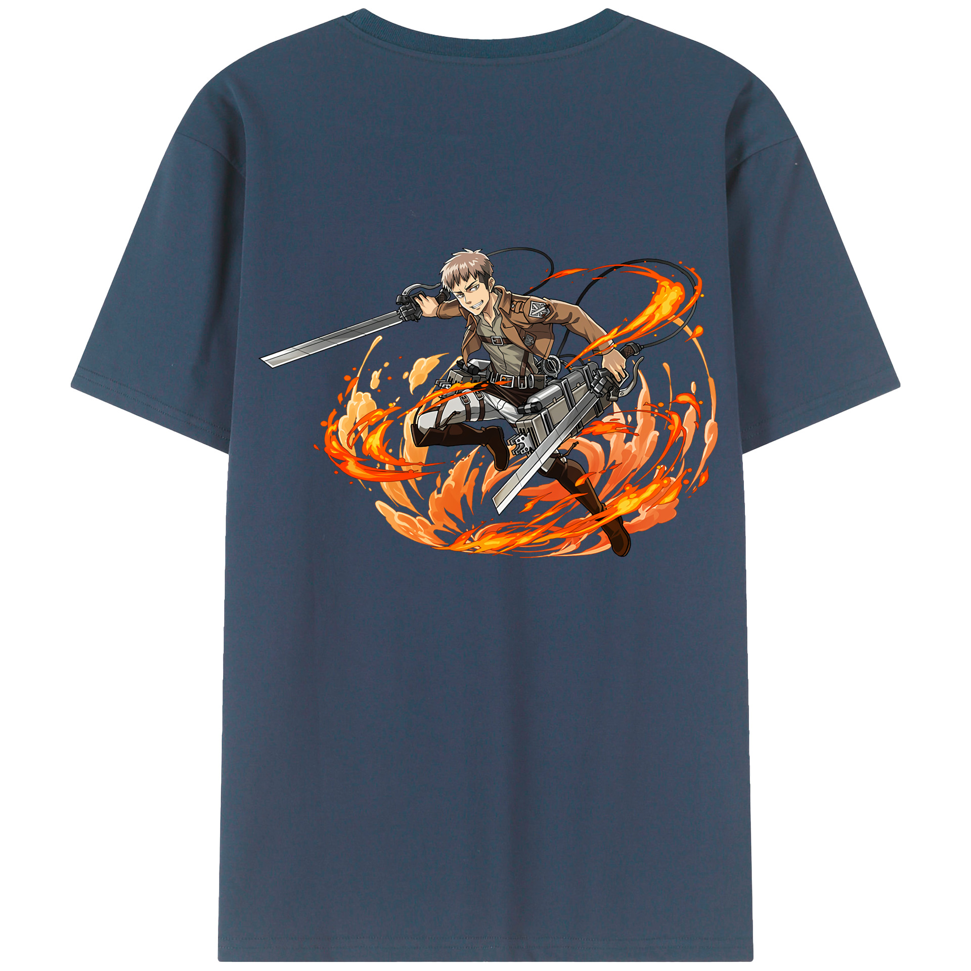 （画像用） 進撃の巨人 ジャン・キルシュタイン Attack on Titan Jean Kirstein レディース半袖Tシャツ(バックプリント)