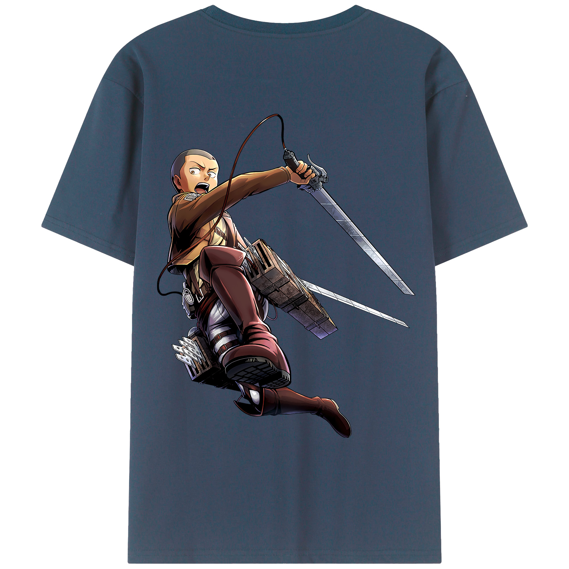 （画像用） 進撃の巨人 コニー·スプリンガー Attack on Titan Connie Springer レディース半袖Tシャツ(バックプリント)