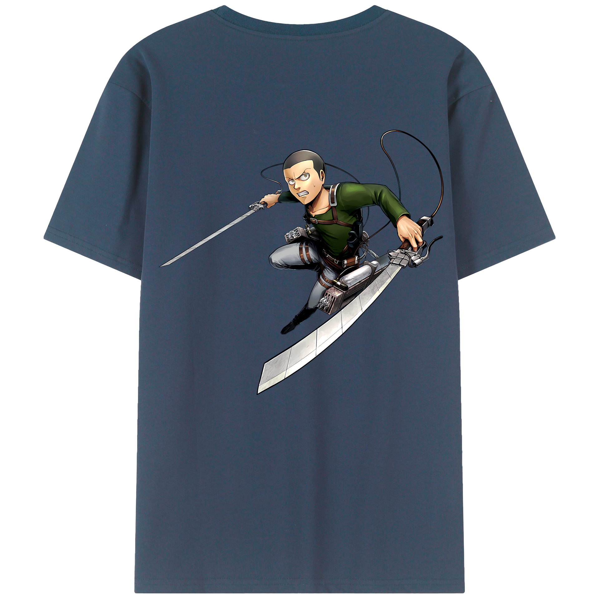 （画像用） 進撃の巨人 コニー·スプリンガー Attack on Titan Connie Springer レディース半袖Tシャツ(バックプリント)