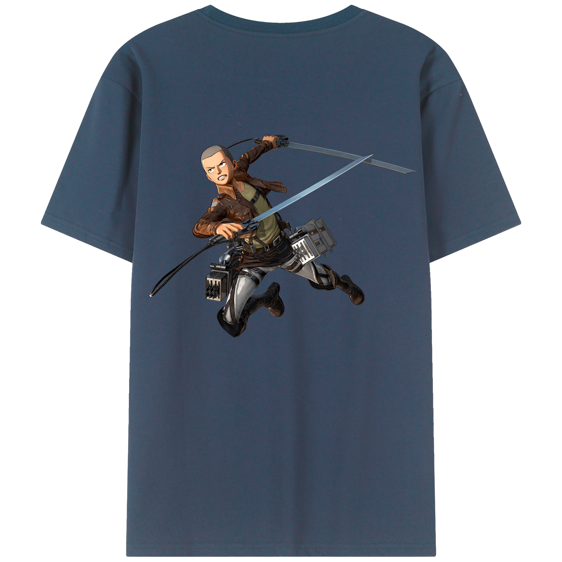 （画像用） 進撃の巨人 コニー·スプリンガー Attack on Titan Connie Springer レディース半袖Tシャツ(バックプリント)