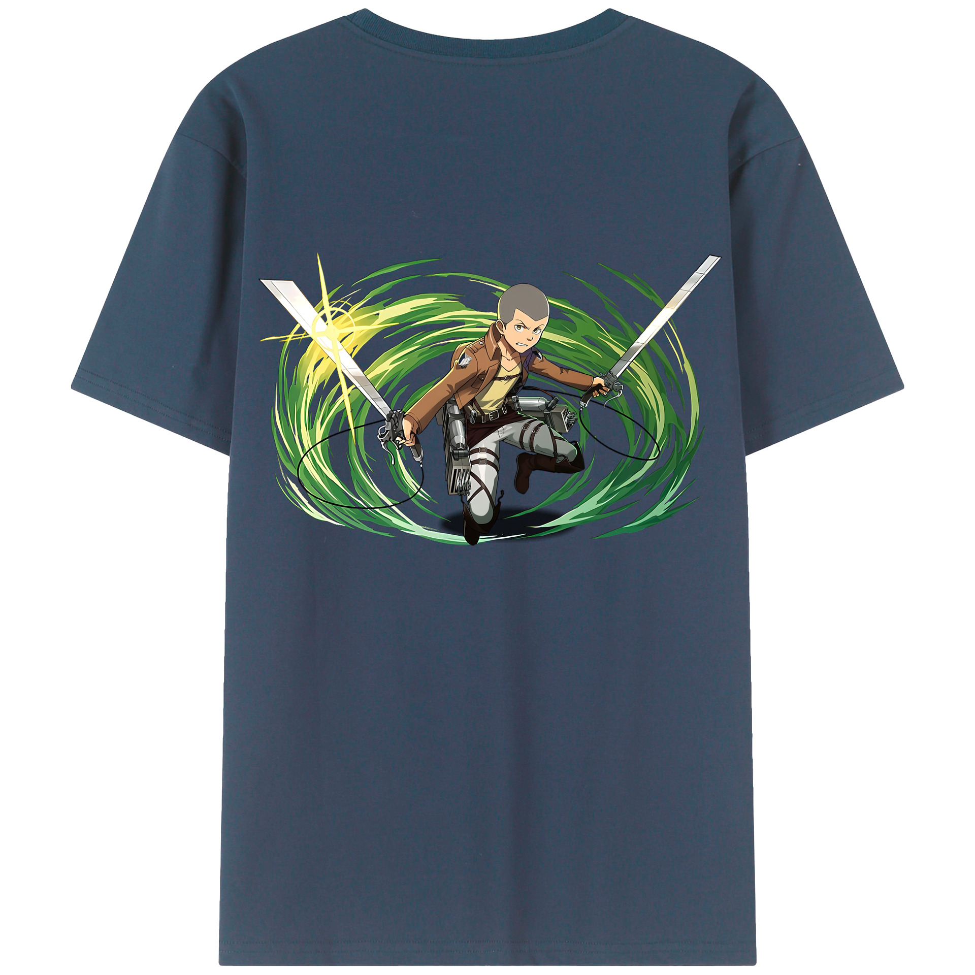 （画像用） 進撃の巨人 コニー·スプリンガー Attack on Titan Connie Springer レディース半袖Tシャツ(バックプリント)