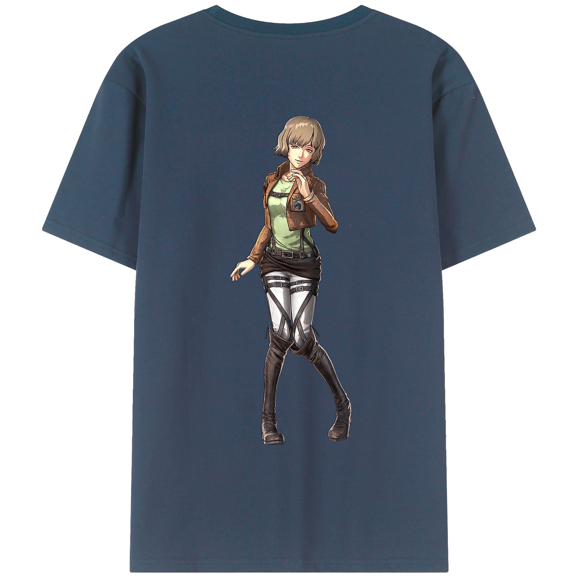 （画像用） 進撃の巨人 ヒツチ Attack on Titan Hitch レディース半袖Tシャツ(バックプリント)