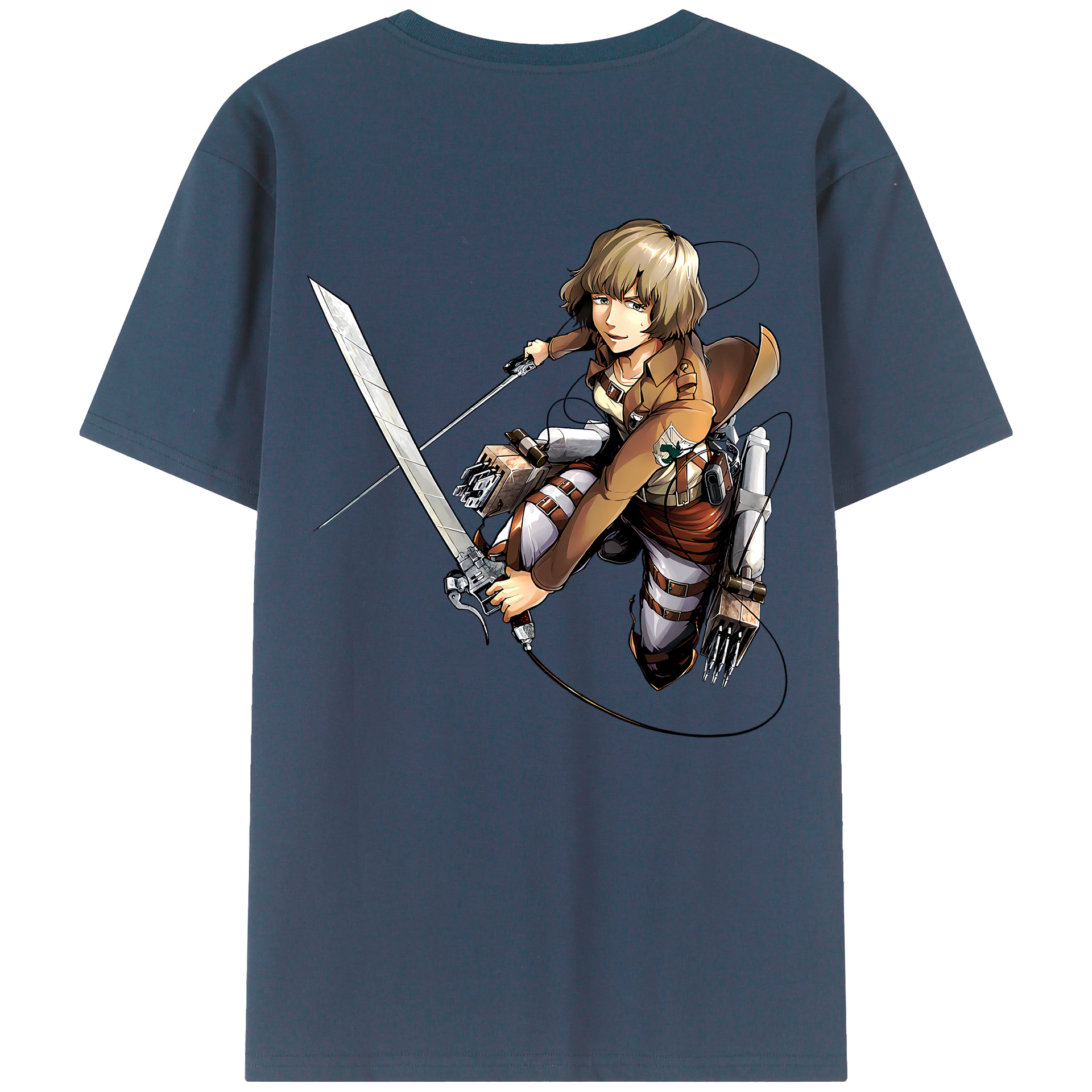 （画像用） 進撃の巨人 ヒツチ Attack on Titan Hitch レディース半袖Tシャツ(バックプリント)