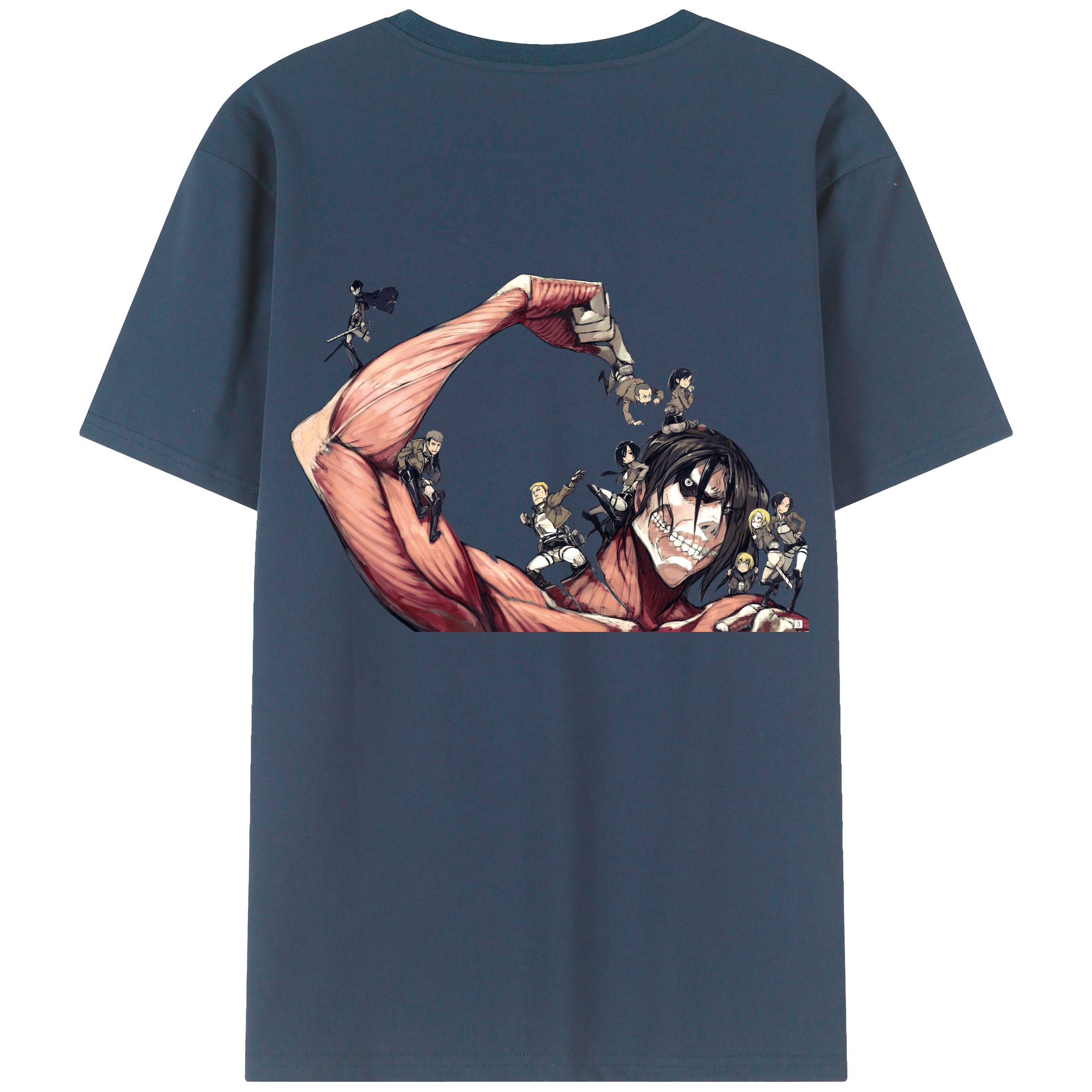 （画像用） 進撃の巨人 Attack on Titan レディース半袖Tシャツ(バックプリント)