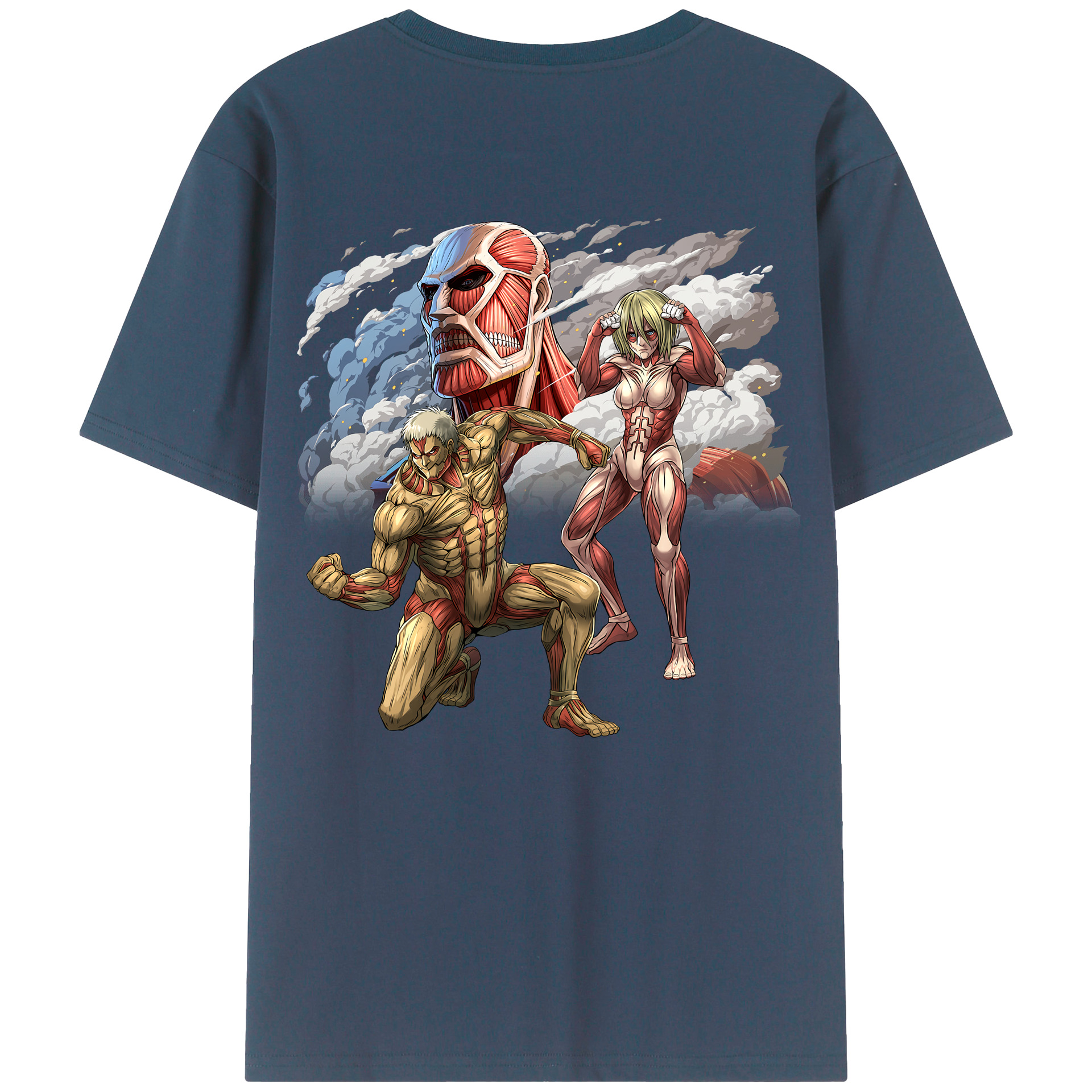 （画像用） 進撃の巨人 Attack on Titan レディース半袖Tシャツ(バックプリント)