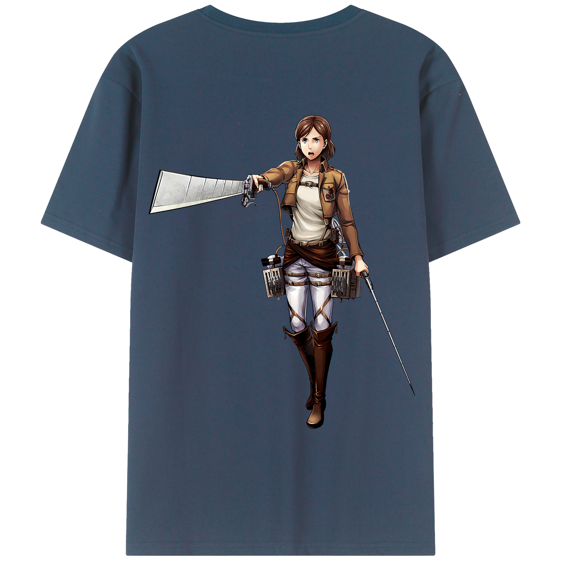 （画像用） 進撃の巨人 Attack on Titan レディース半袖Tシャツ(バックプリント)