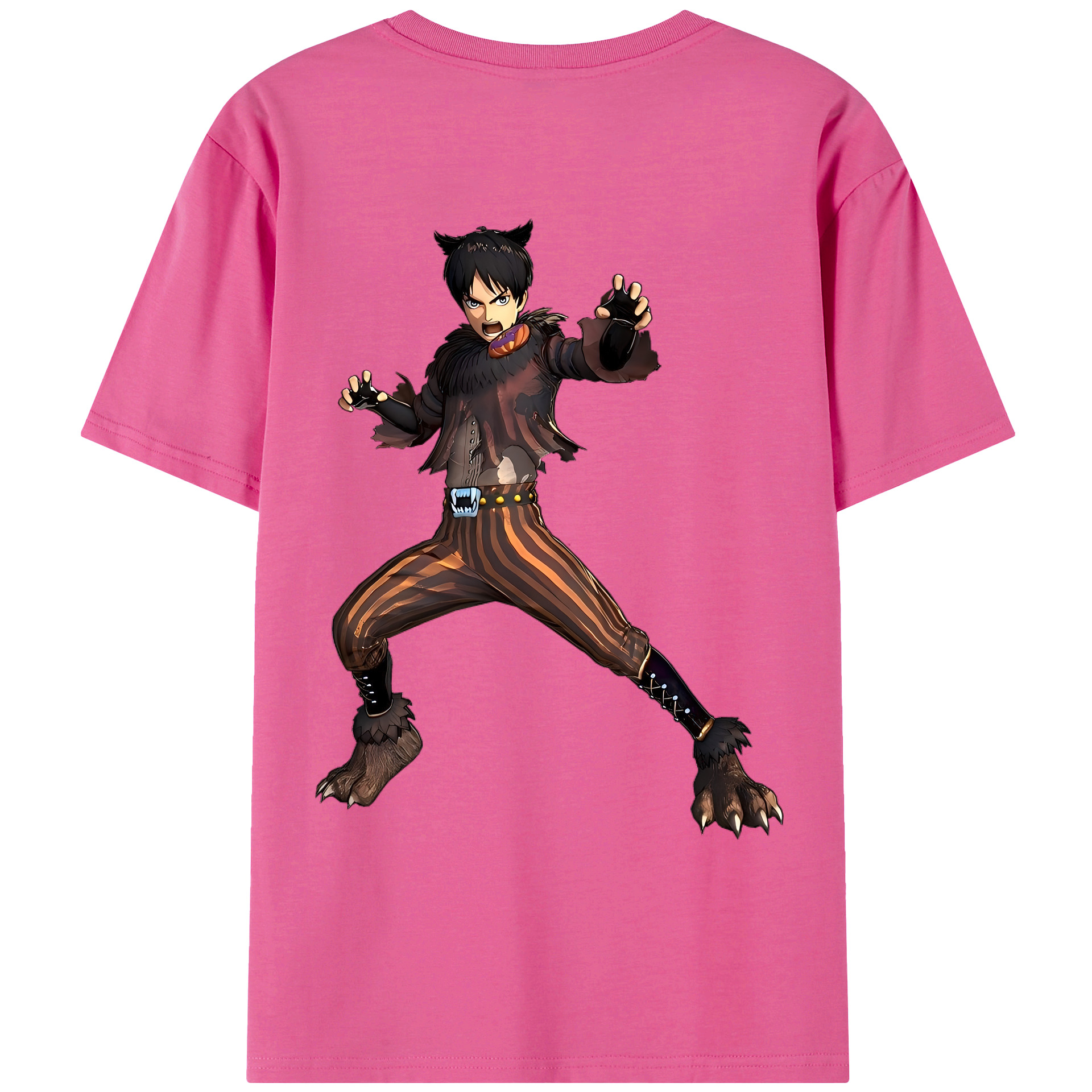 （画像用） 進撃の巨人 エレン･イェーガー Attack on Titan Eren Jäger レディース半袖Tシャツ(バックプリント)